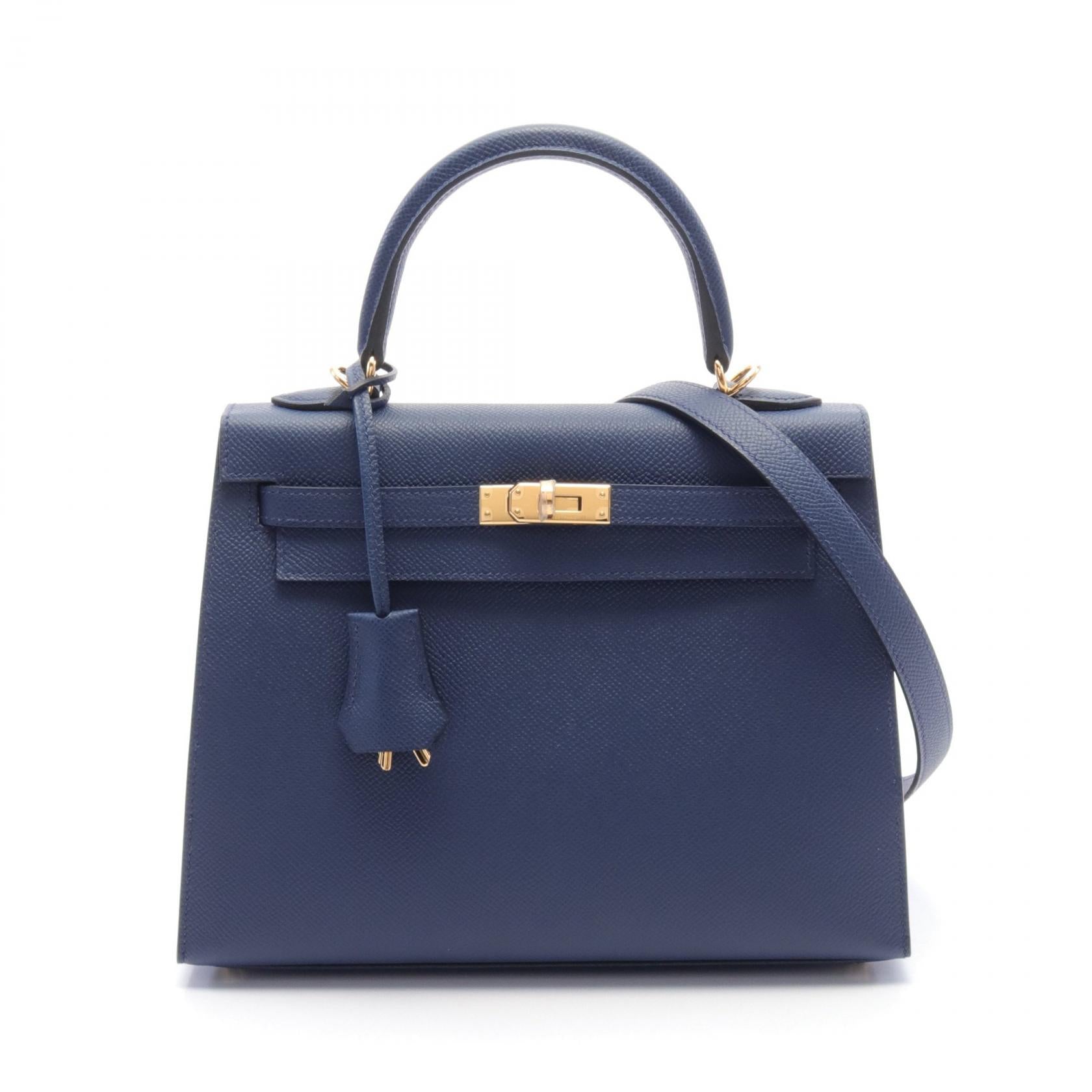 Hermes Kelly 25 Handbag Blue