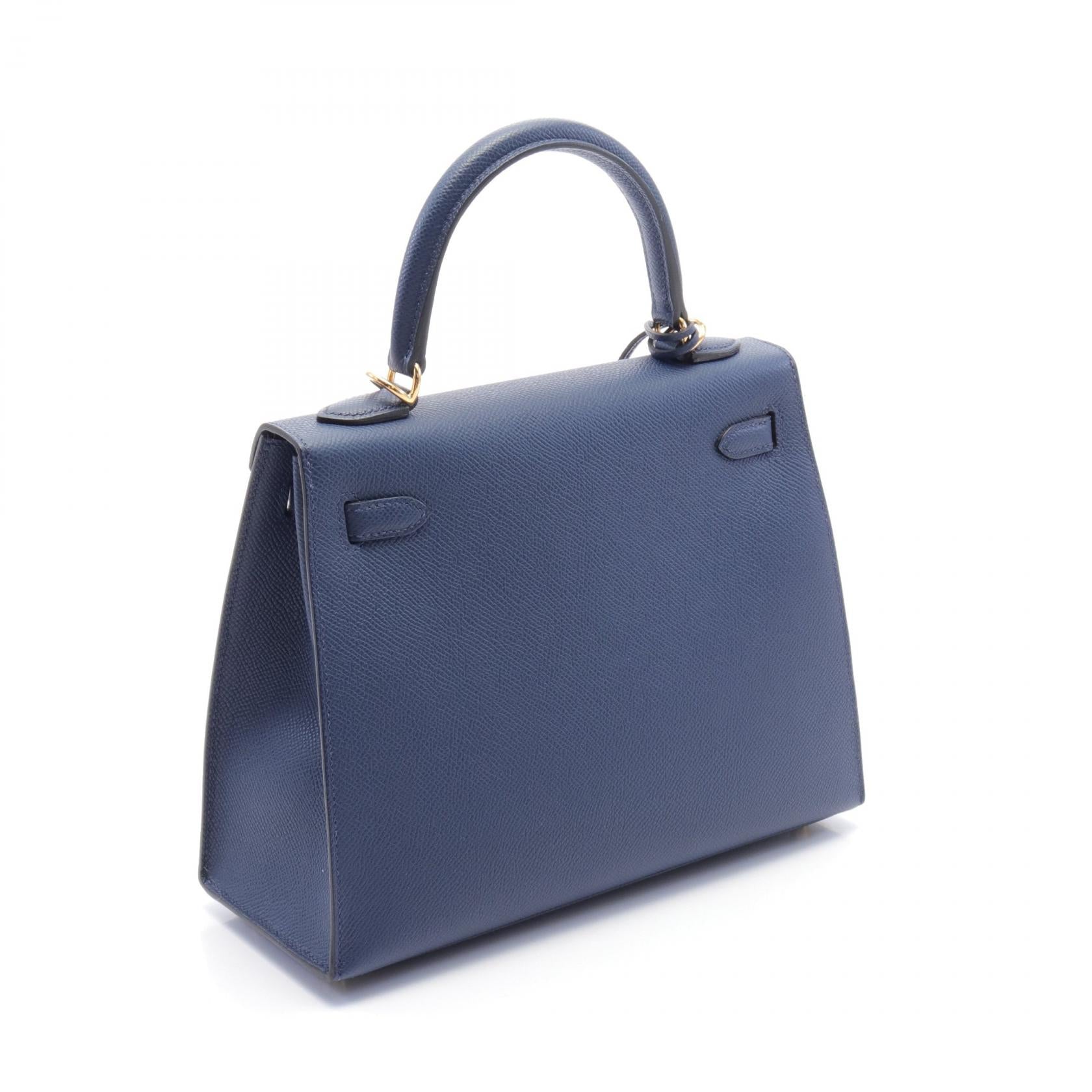 Hermes Kelly 25 Handbag Blue