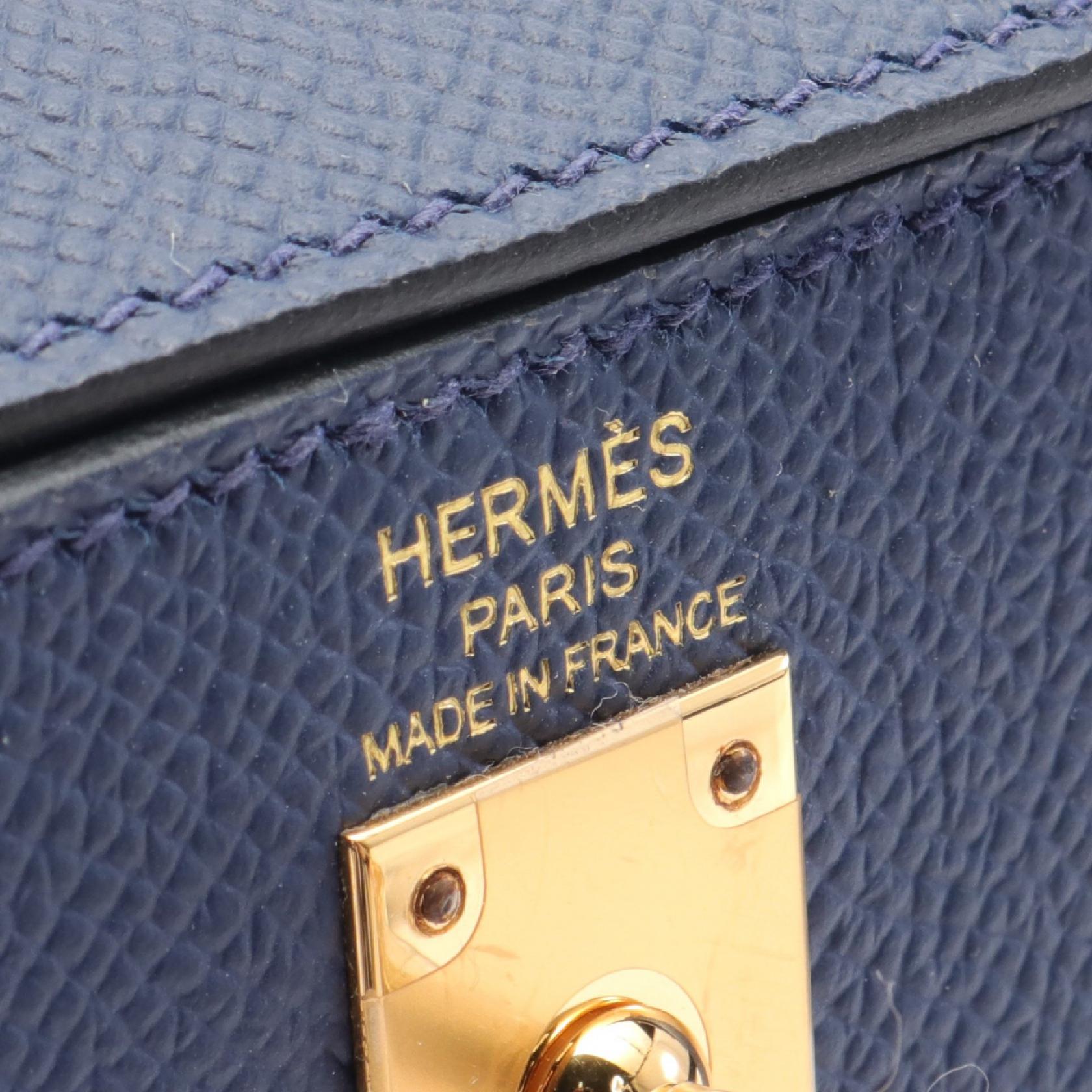 Hermes Kelly 25 Handbag Blue