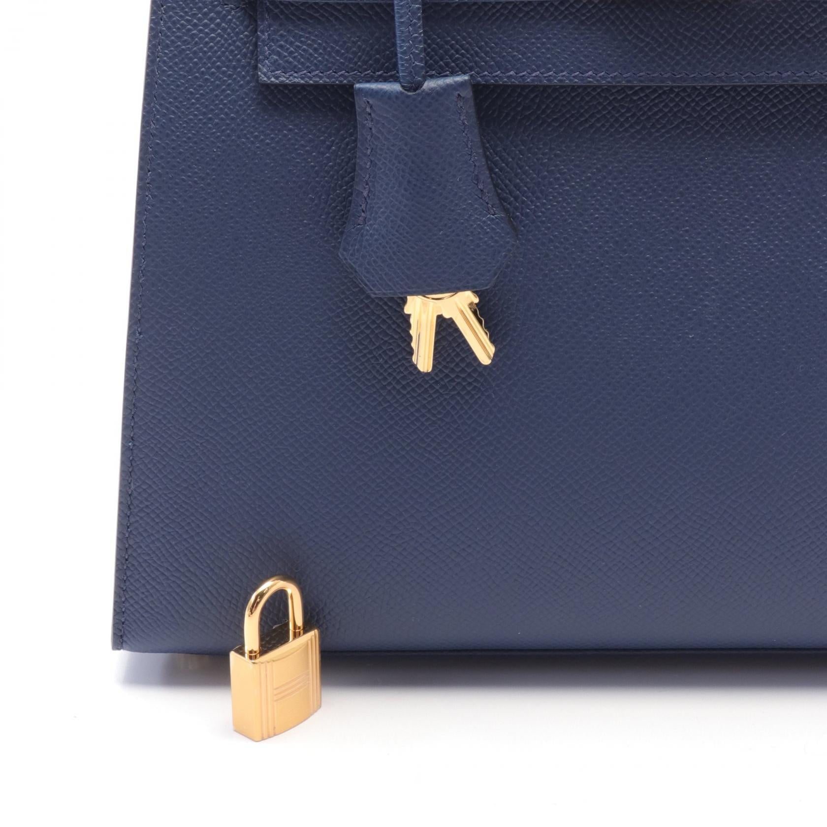 Hermes Kelly 25 Handbag Blue