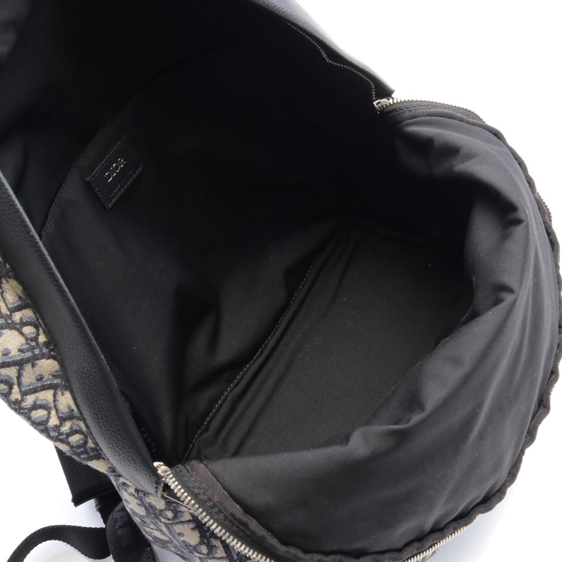 Dior Oblique Jacquard Backpack Canvas Leather