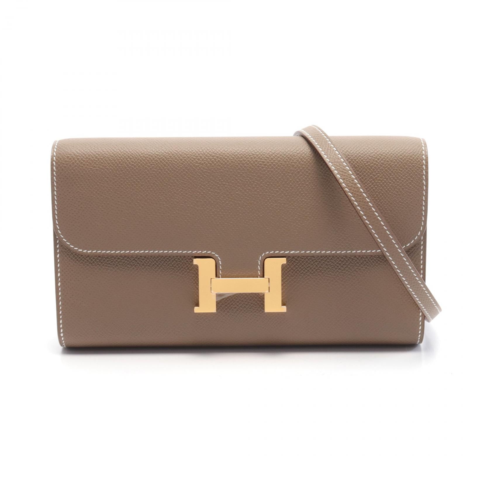 Hermes Constance Long To Go Shoulder Bag Brown