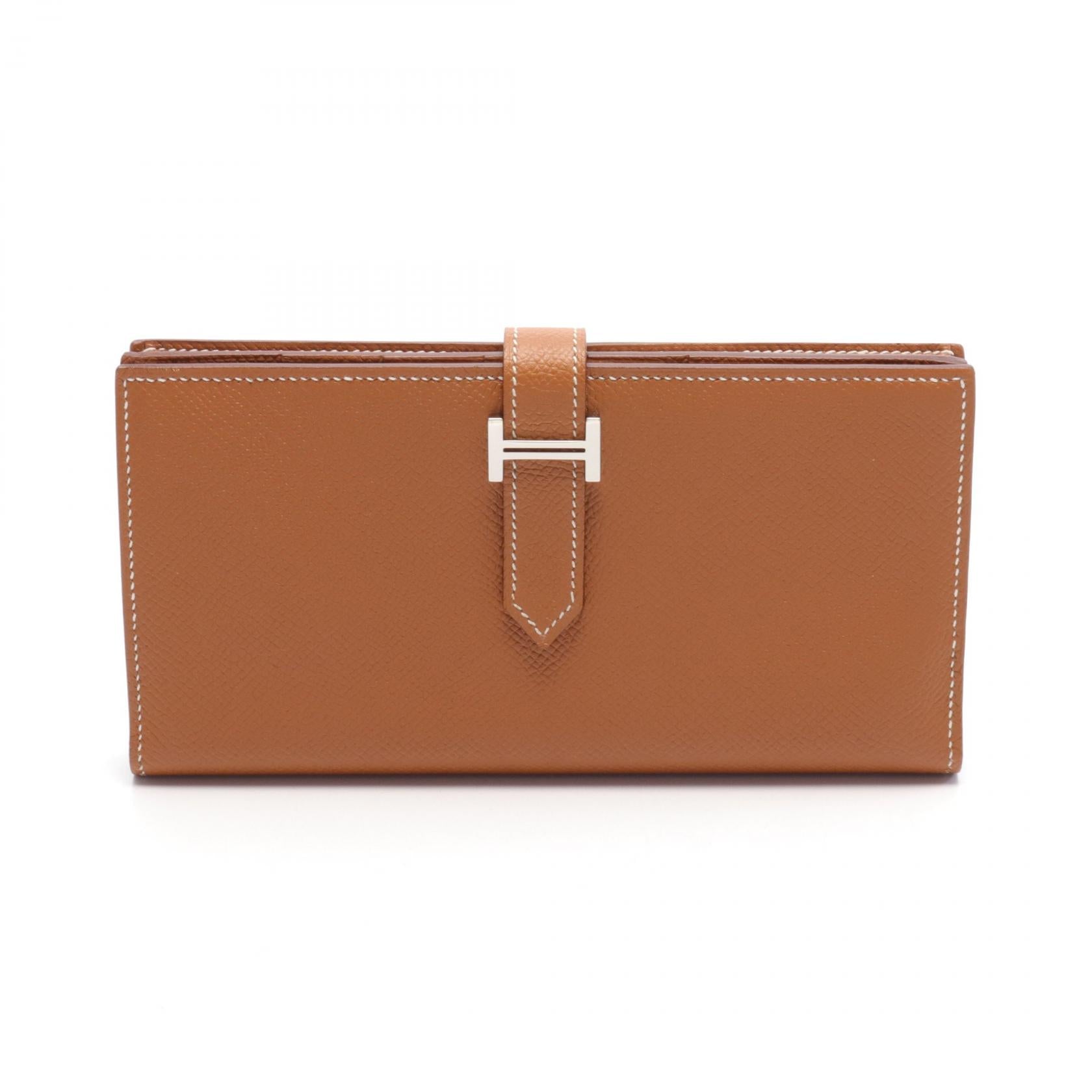 Hermes Bearn Souffle Long Wallet Brown