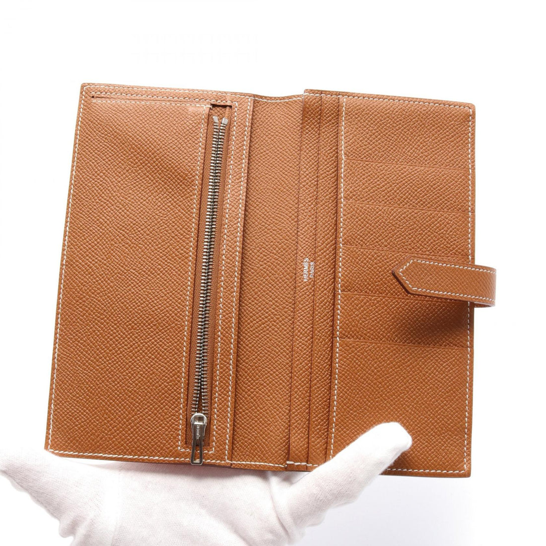 Hermes Bearn Souffle Long Wallet Brown