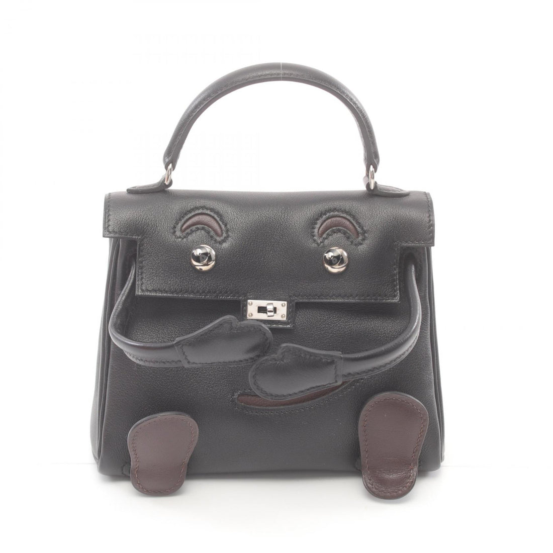 Hermes Kelly Doll Handbag Black