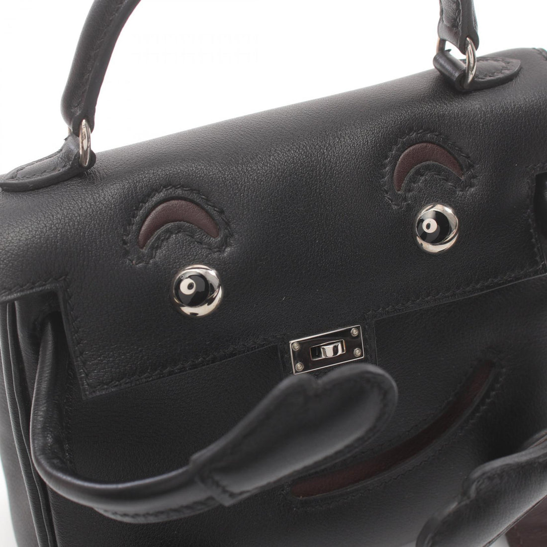 Hermes Kelly Doll Handbag Black