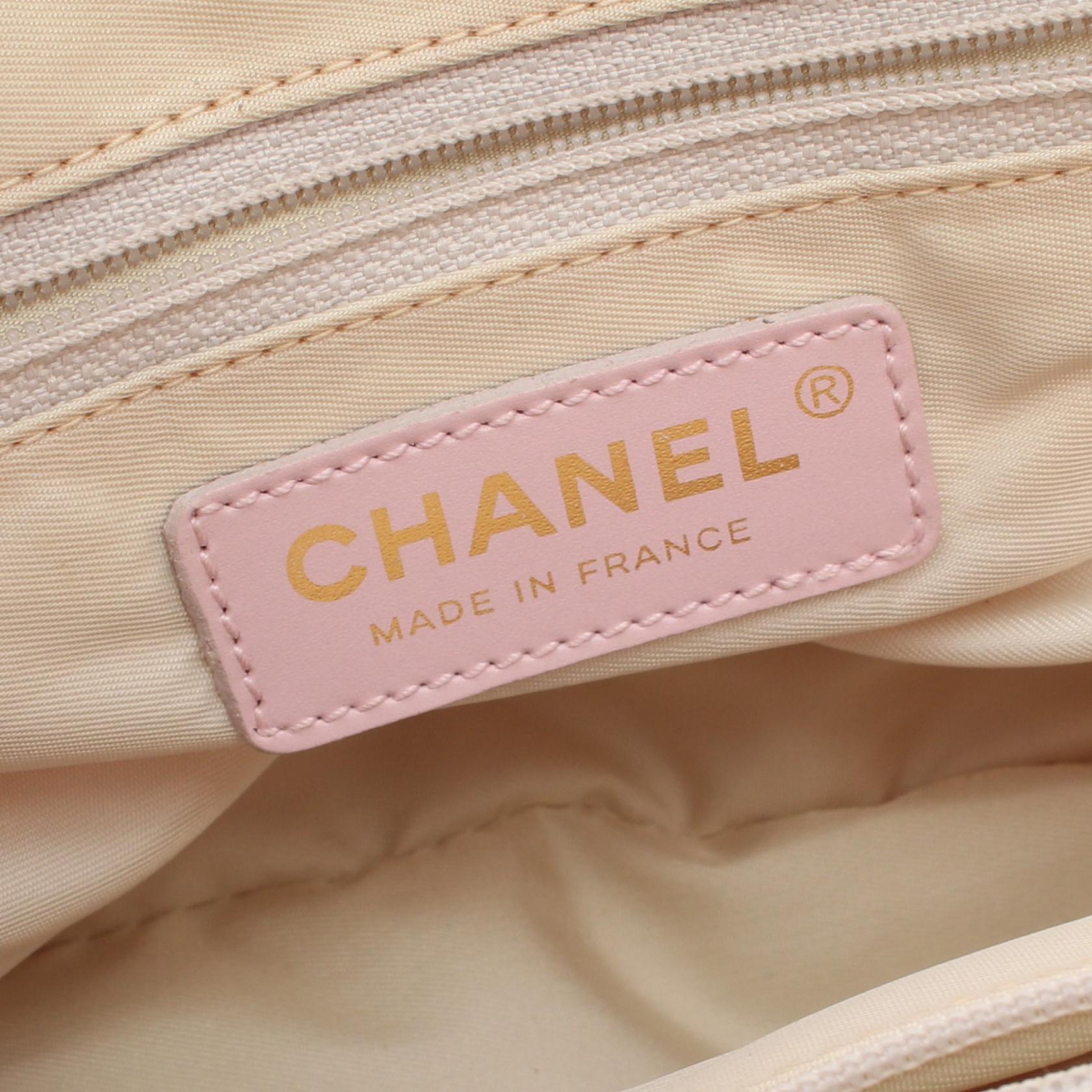 Chanel Nylon Canvas Leather Tote Bag