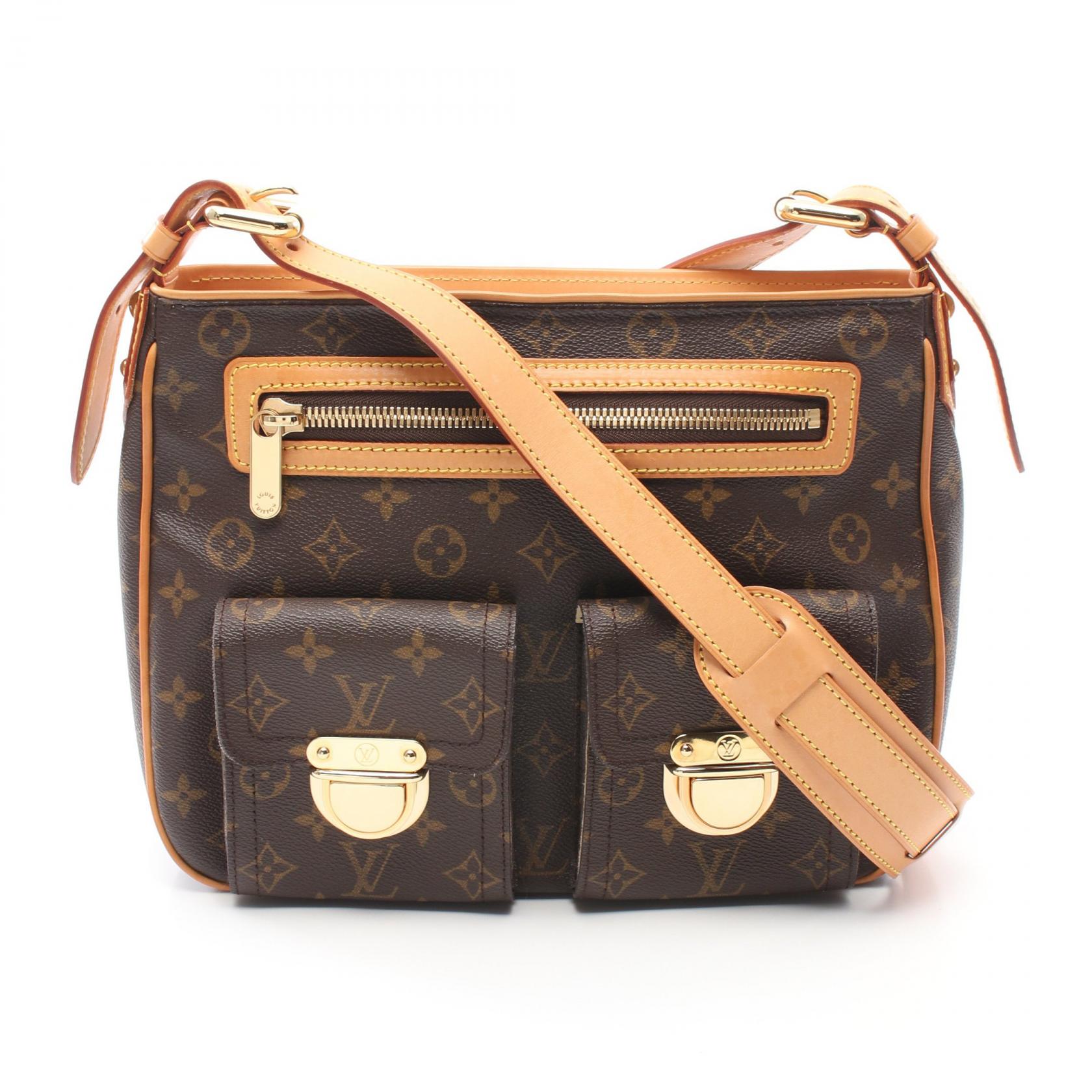 Louis Vuitton Hudson GM Shoulder Bag Monogram Brown