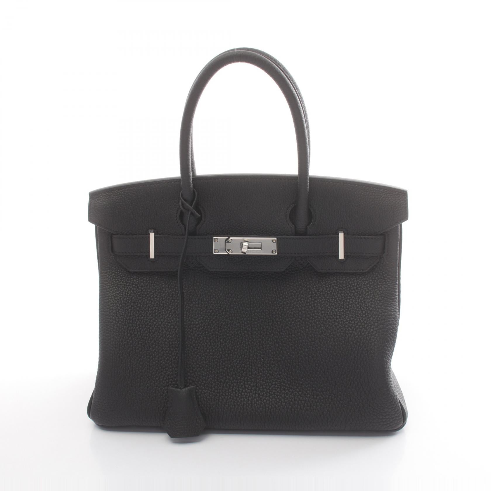 Hermes Birkin 30 Togo Handbag Black