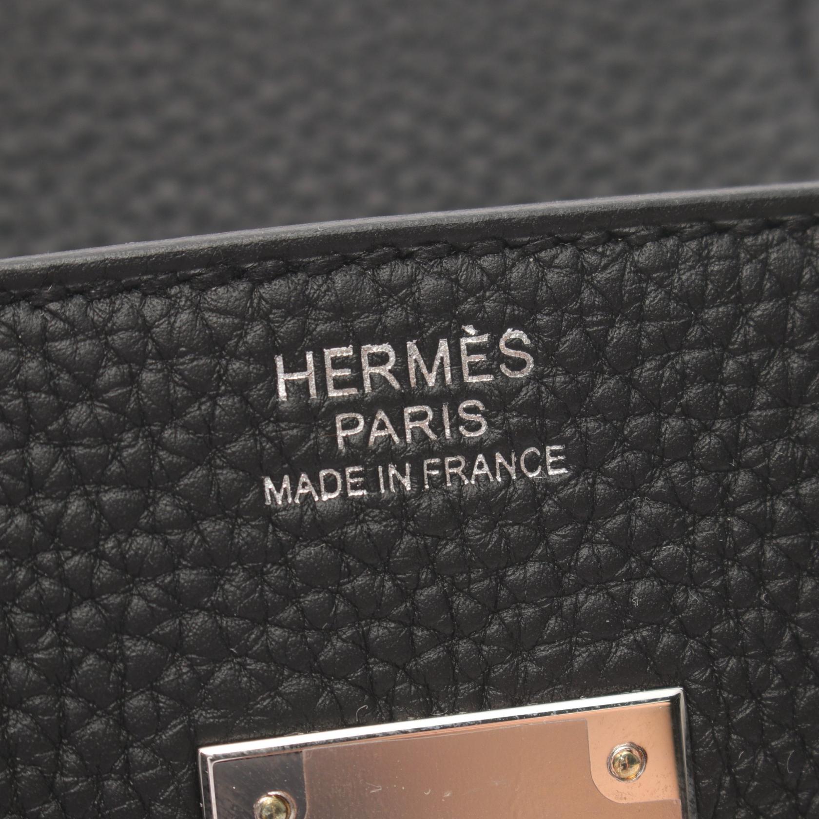 Hermes Birkin 30 Togo Handbag Black