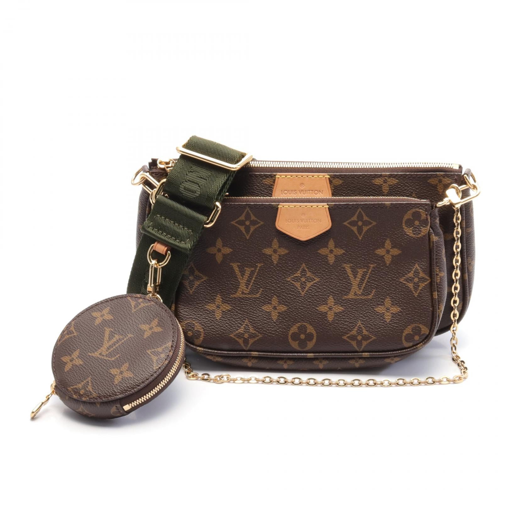 Louis Vuitton Multi Pochette Shoulder Bag Brown