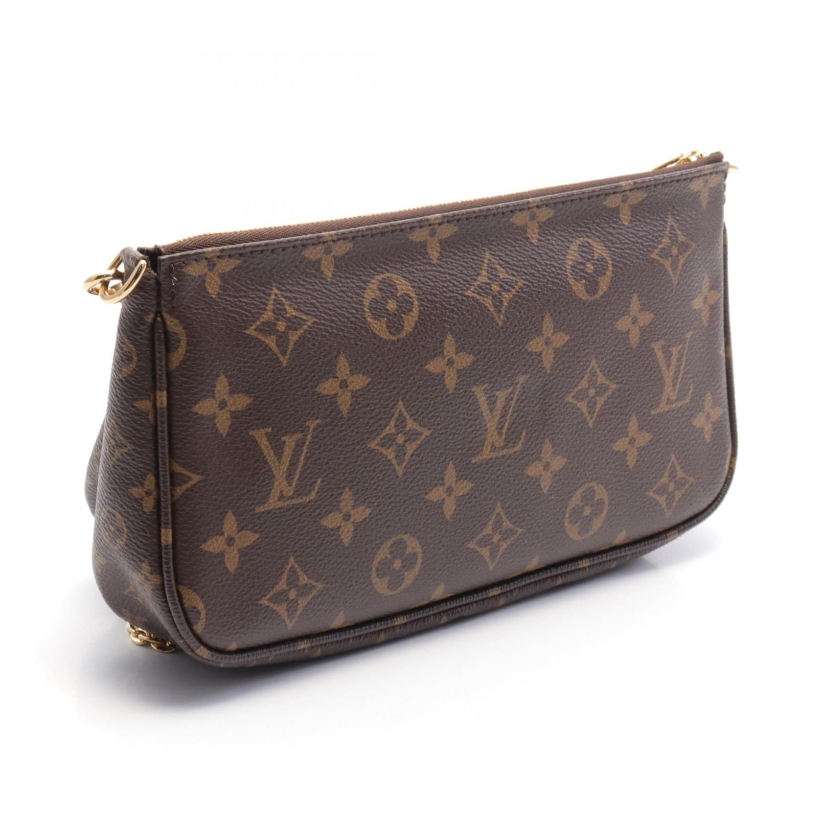 Louis Vuitton Multi Pochette Shoulder Bag Brown