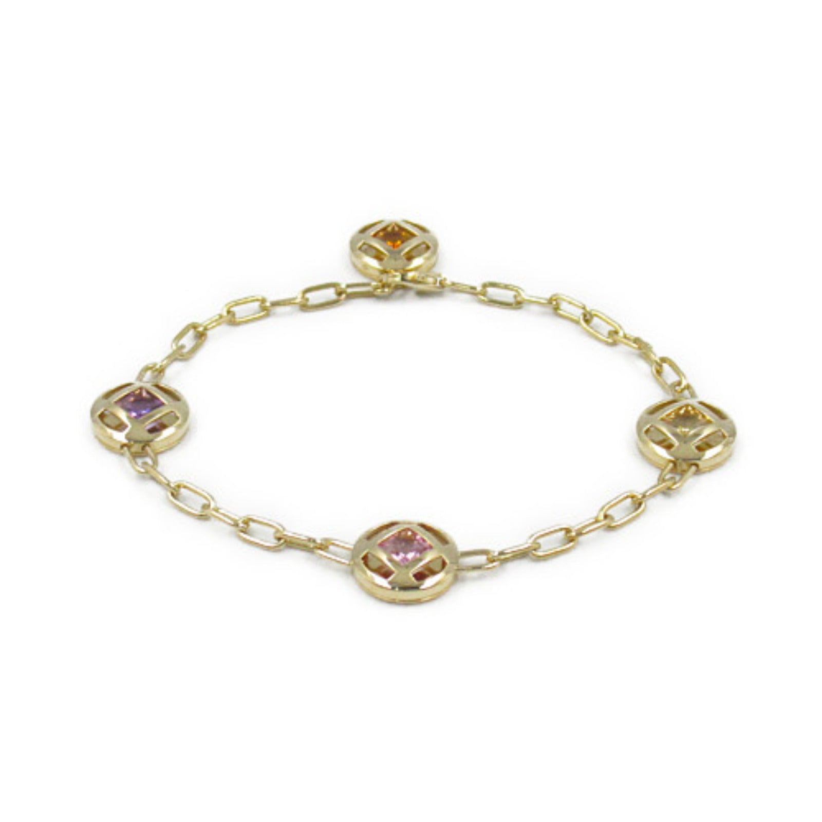 Cartier K18 Yellow Gold Pasha de Semi Precious Bracelet