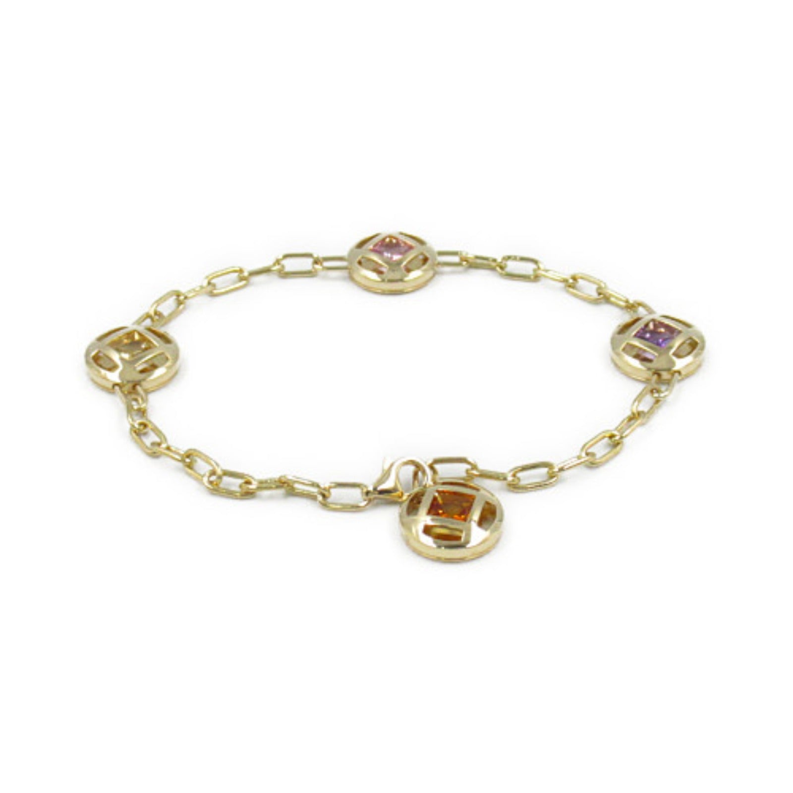 Cartier K18 Yellow Gold Pasha de Semi Precious Bracelet