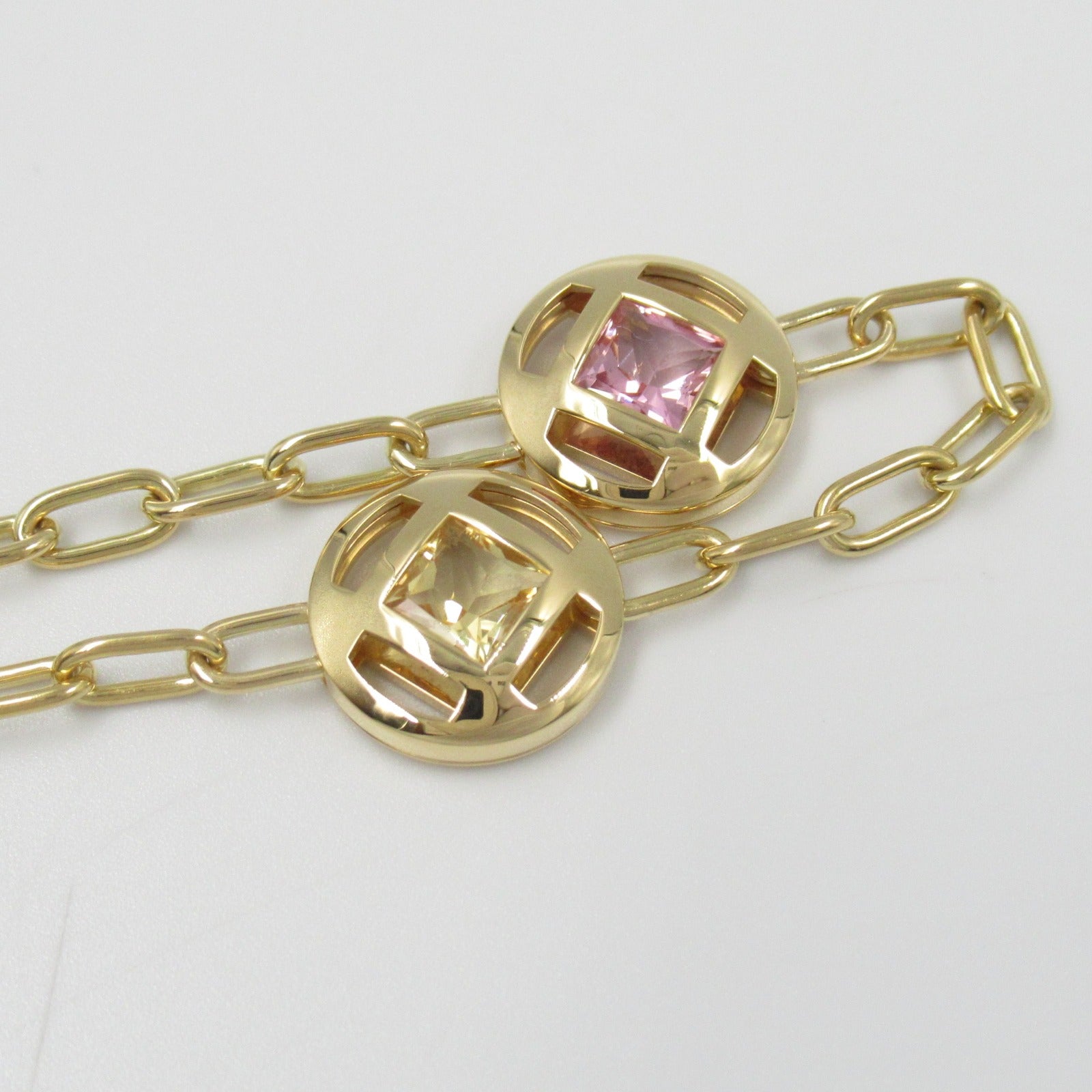 Cartier K18 Yellow Gold Pasha de Semi Precious Bracelet