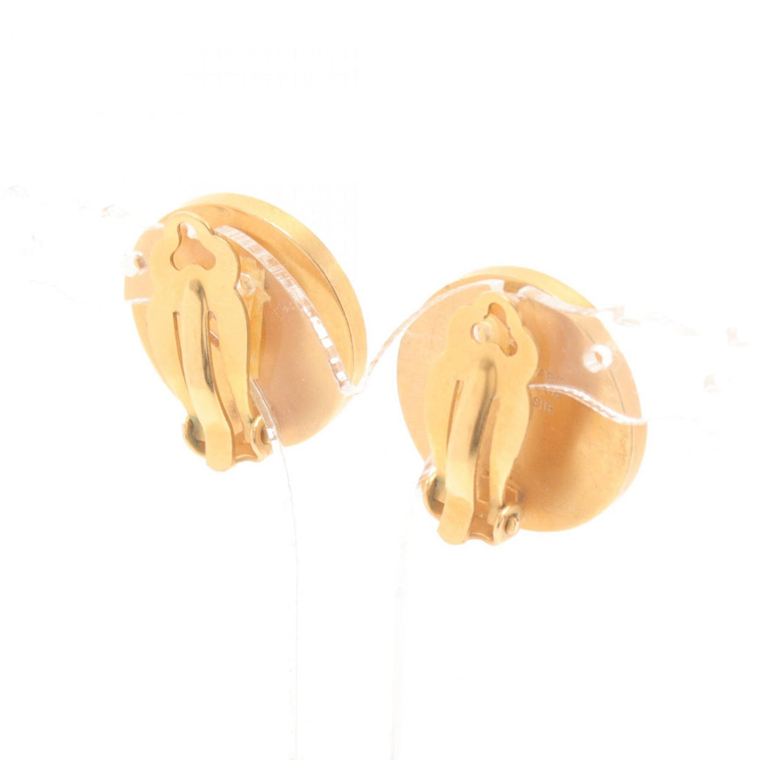 Hermes Gold Plated Clic Earrings