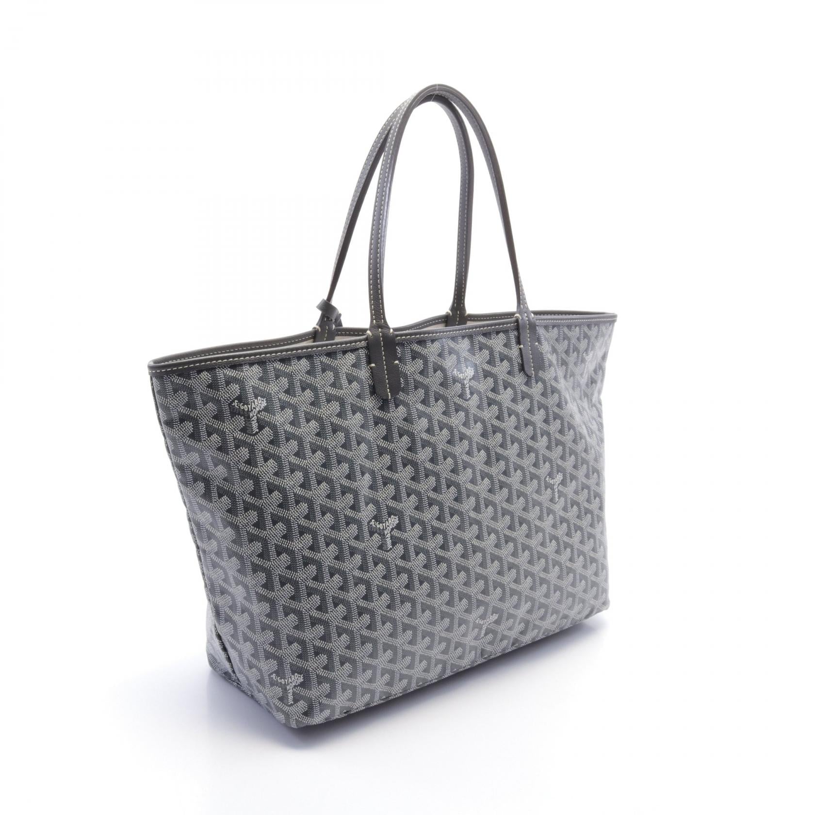 Goyard St. Louis PM Tote Bag PVC Canvas Leather