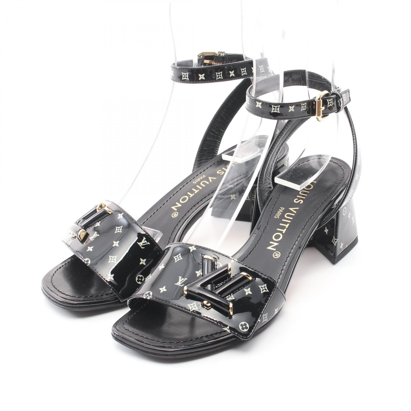 Louis Vuitton Monogram Patent Leather Sandals