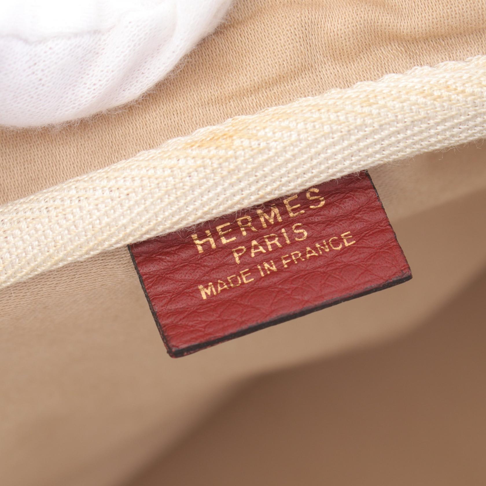 Hermes Victoria 50 Boston Bag Bordeaux