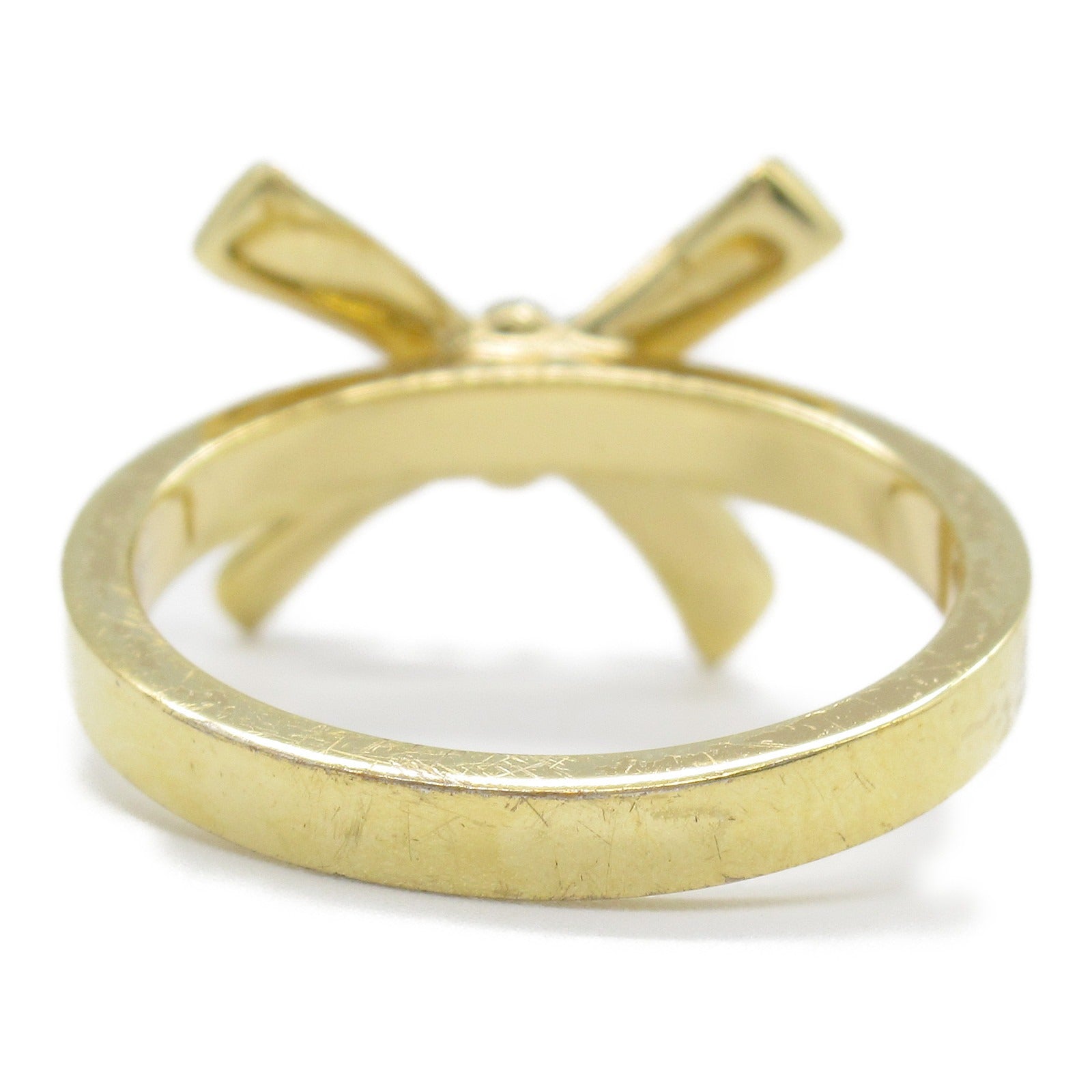 Fendi Ribbon Motif Ring Gold Plated Jewelry