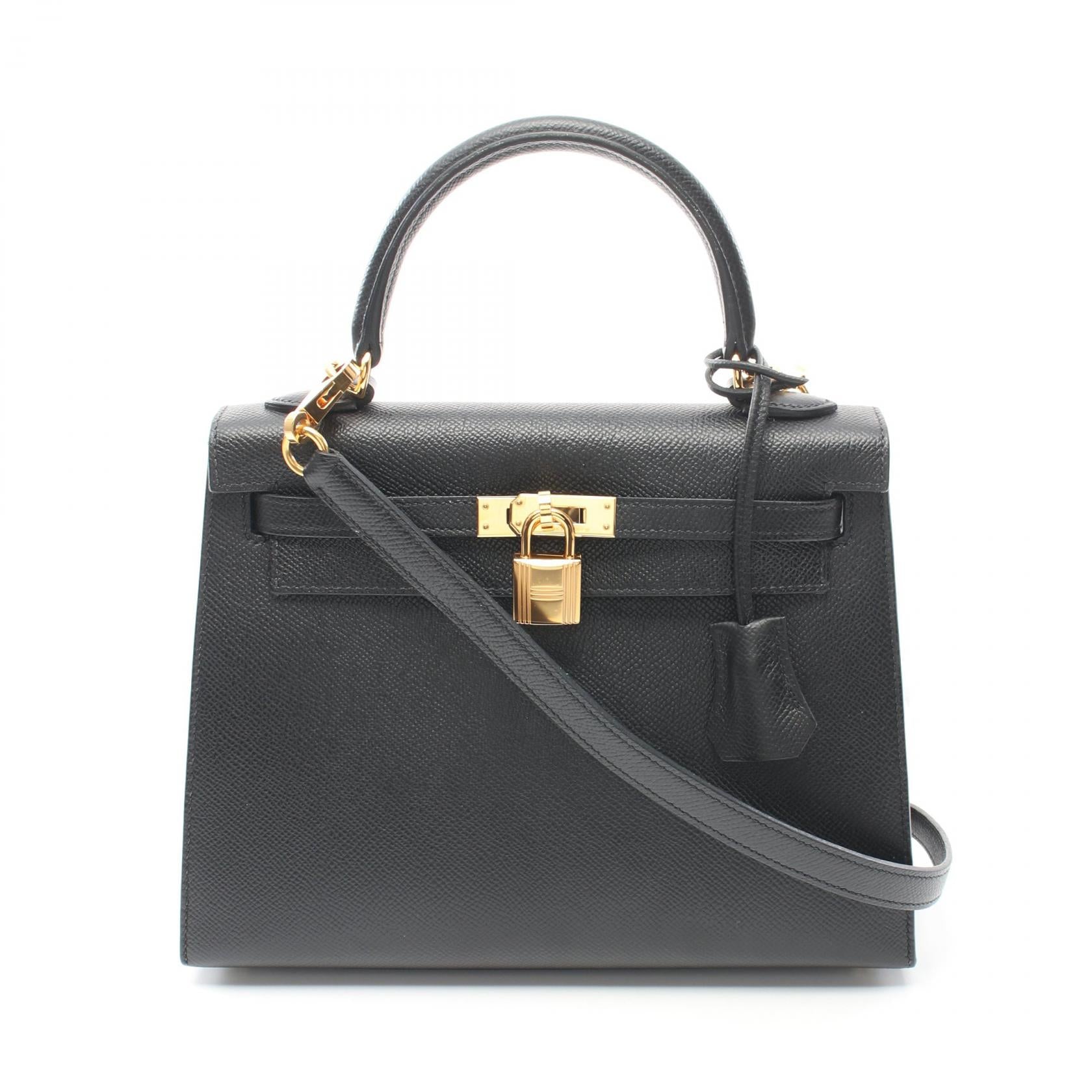 Hermes Kelly 25 Handbag Black