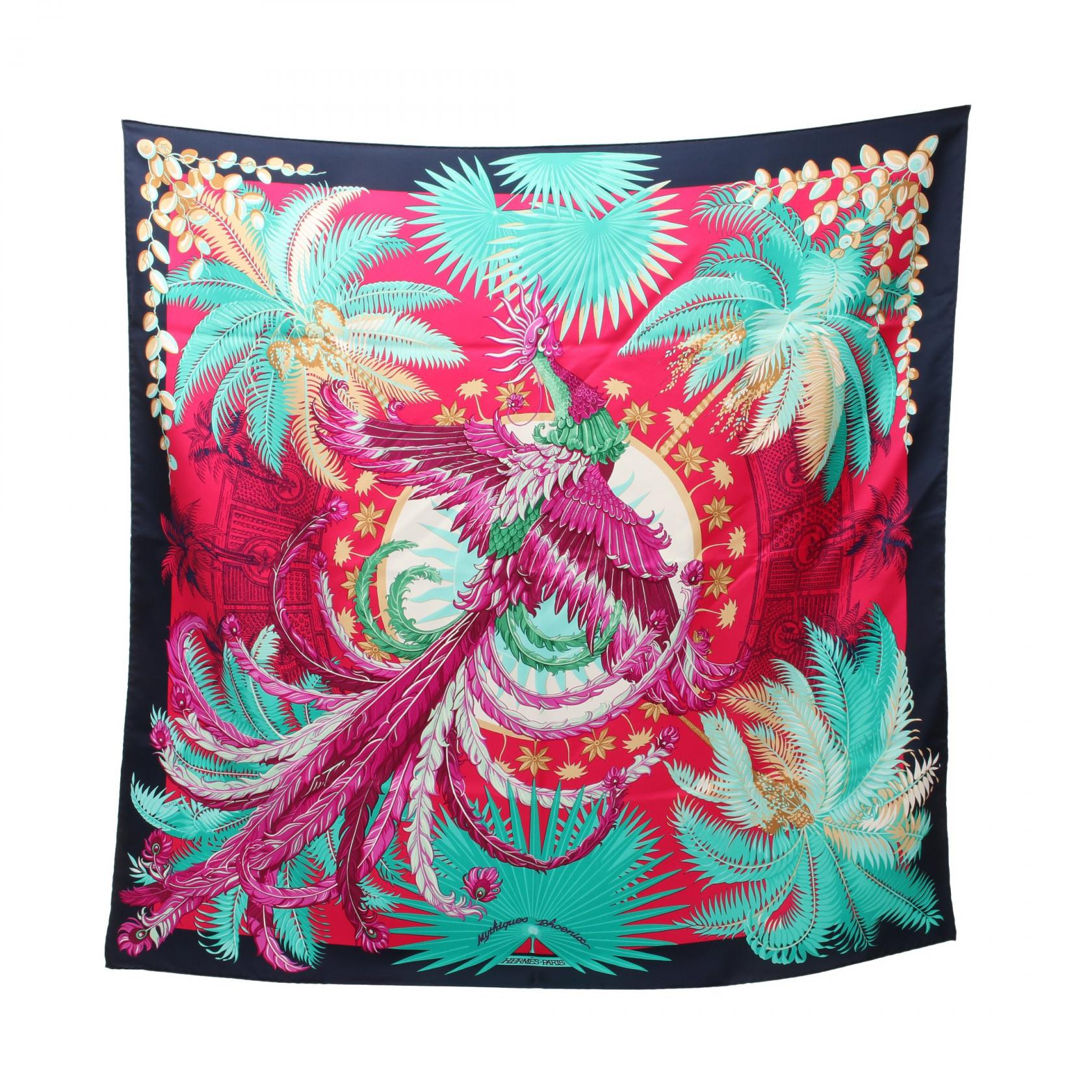 Hermes Silk Scarf Mythiques Phoenix