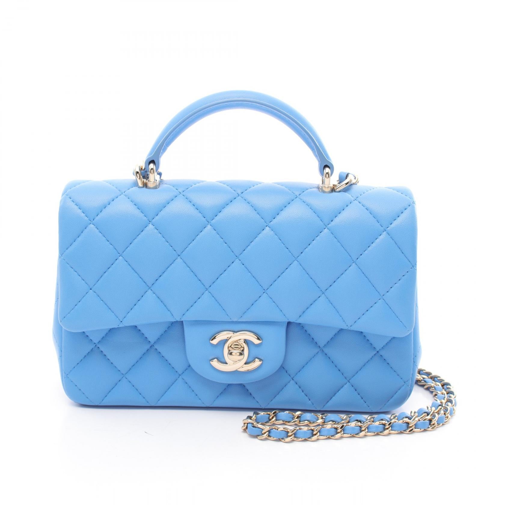 Chanel Lambskin Matelasse Mini Flap Shoulder Bag