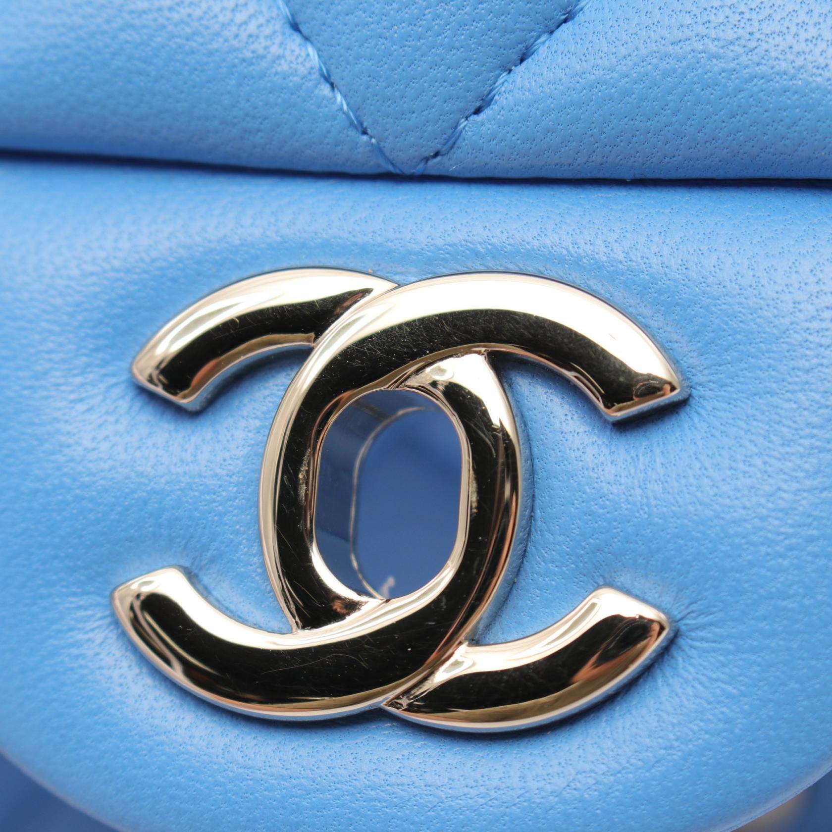 Chanel Lambskin Matelasse Mini Flap Shoulder Bag