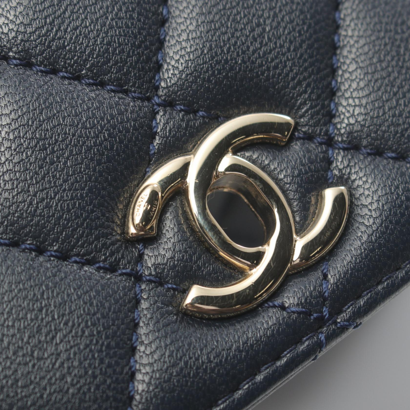 Chanel Coco Handle XXS Lambskin Handbag Navy