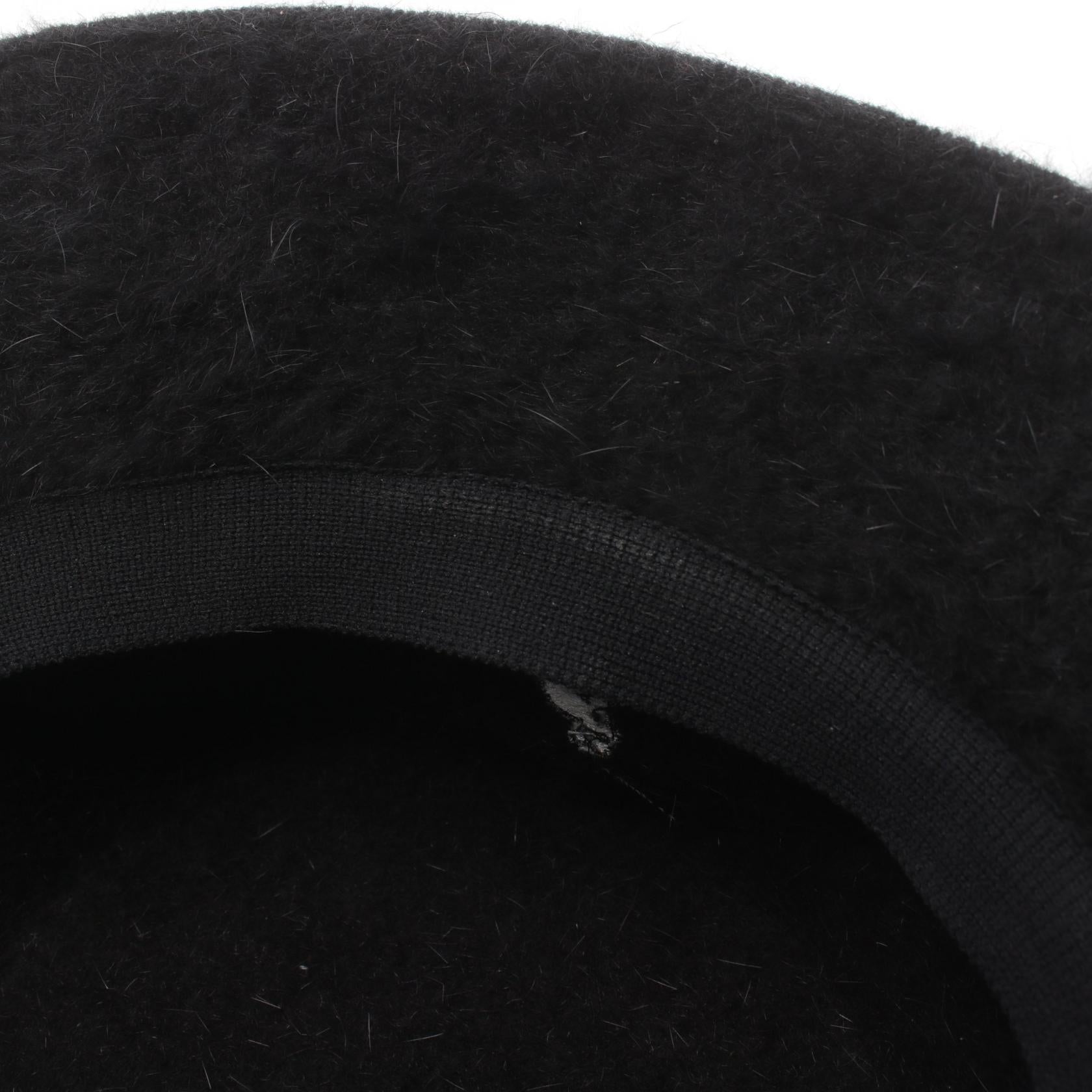 KANGOL Angora Hat Black Unisex