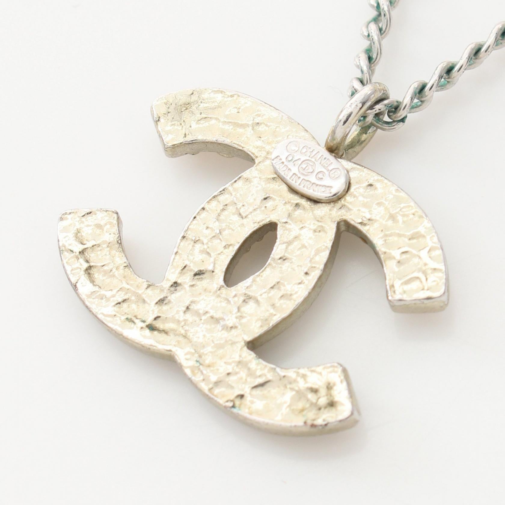 Chanel Coco Mark Stainless Steel Necklace