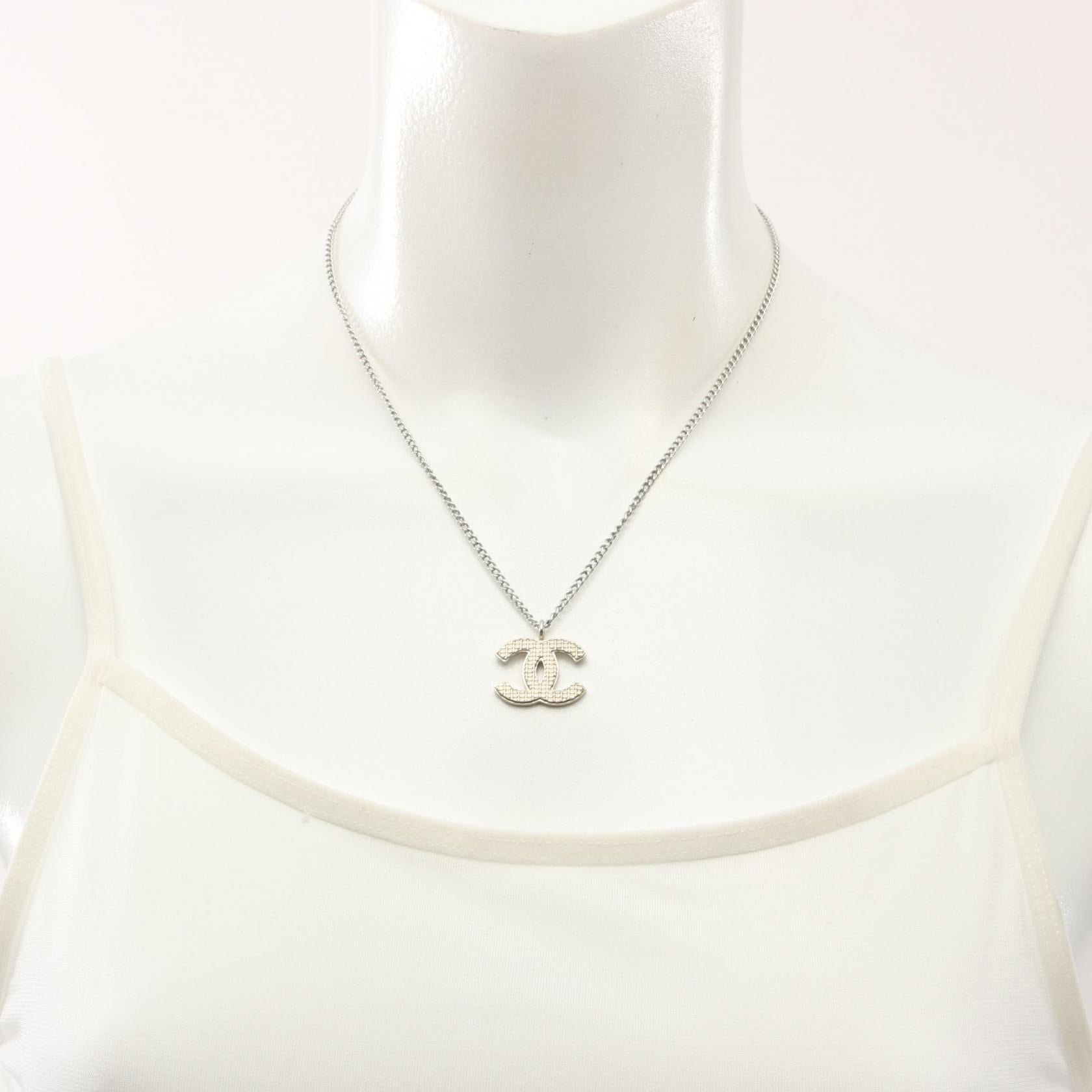 Chanel Coco Mark Stainless Steel Necklace