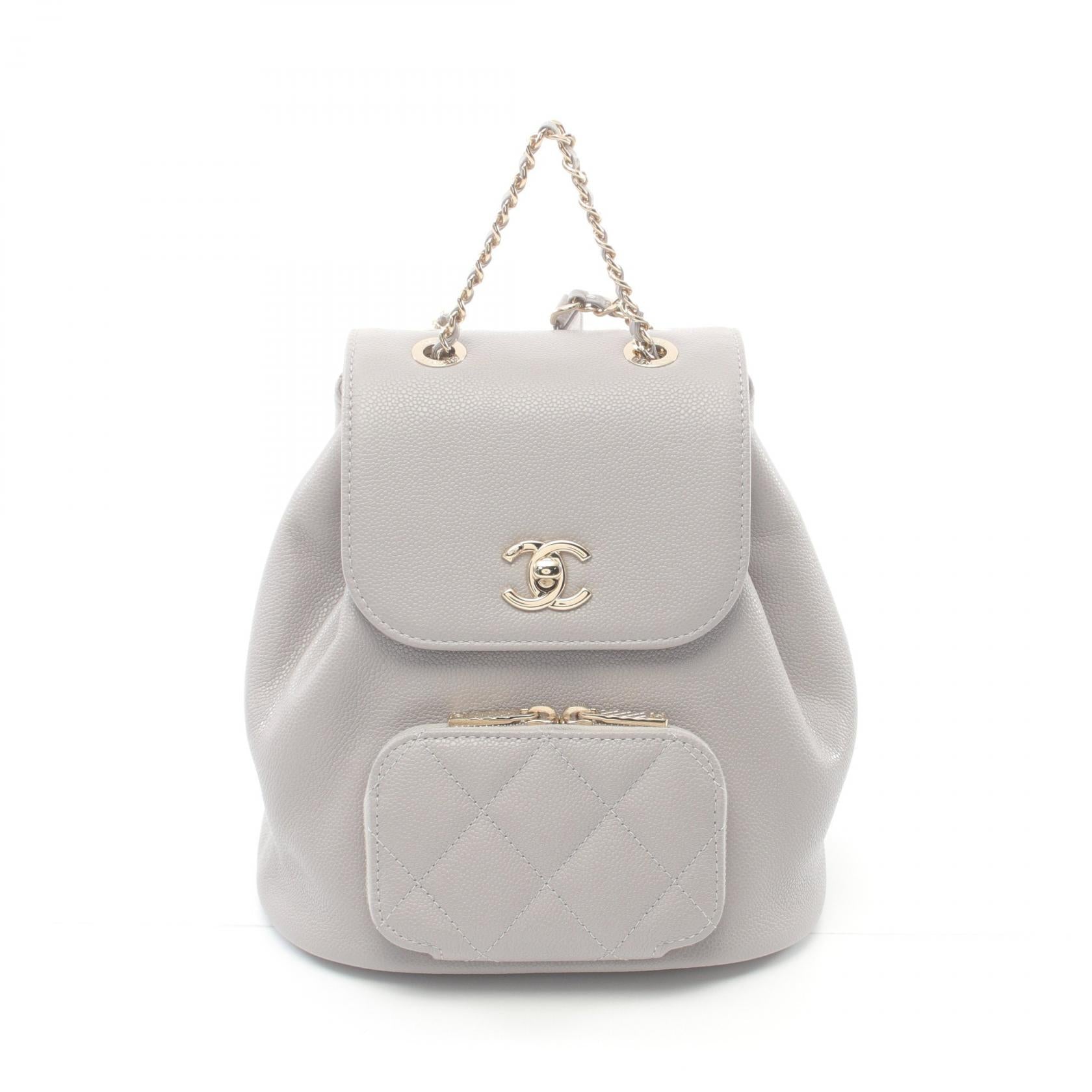 Chanel Leather Backpack Business Affinity