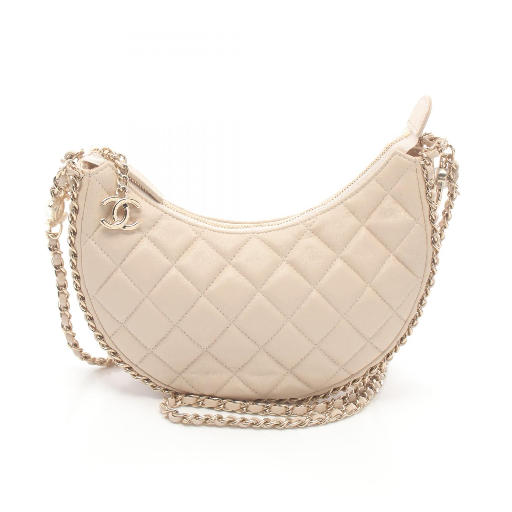 Chanel Lambskin Matelasse Small Hobo Bag