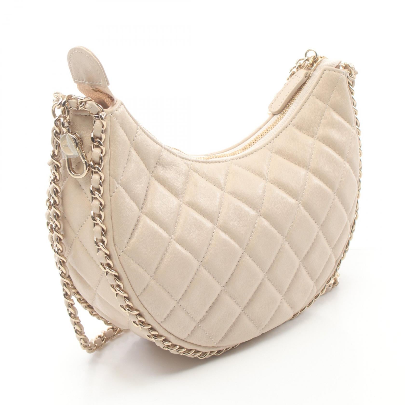 Chanel Lambskin Matelasse Small Hobo Bag