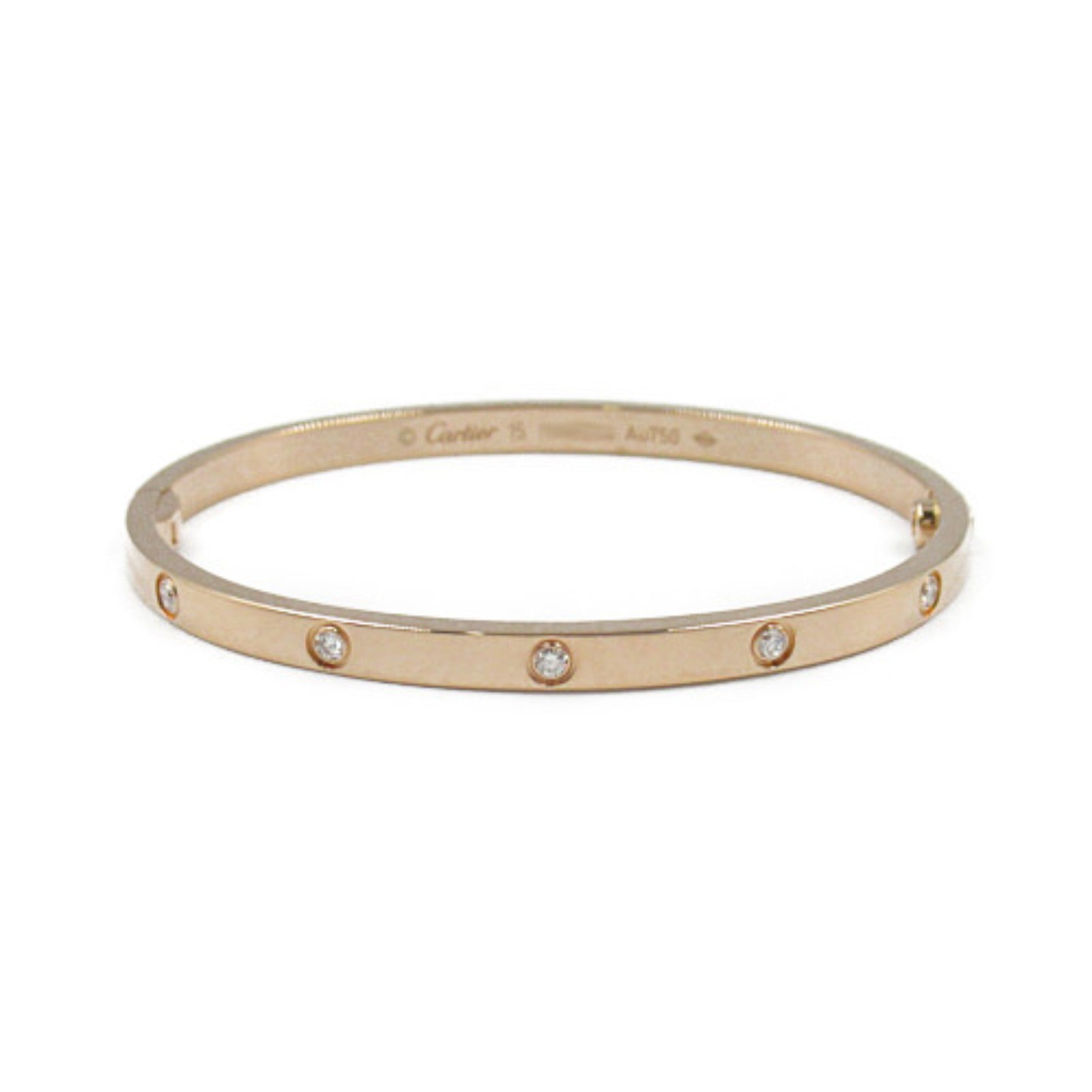 Cartier Love Bracelet 10P Diamond K18PG Pink Gold