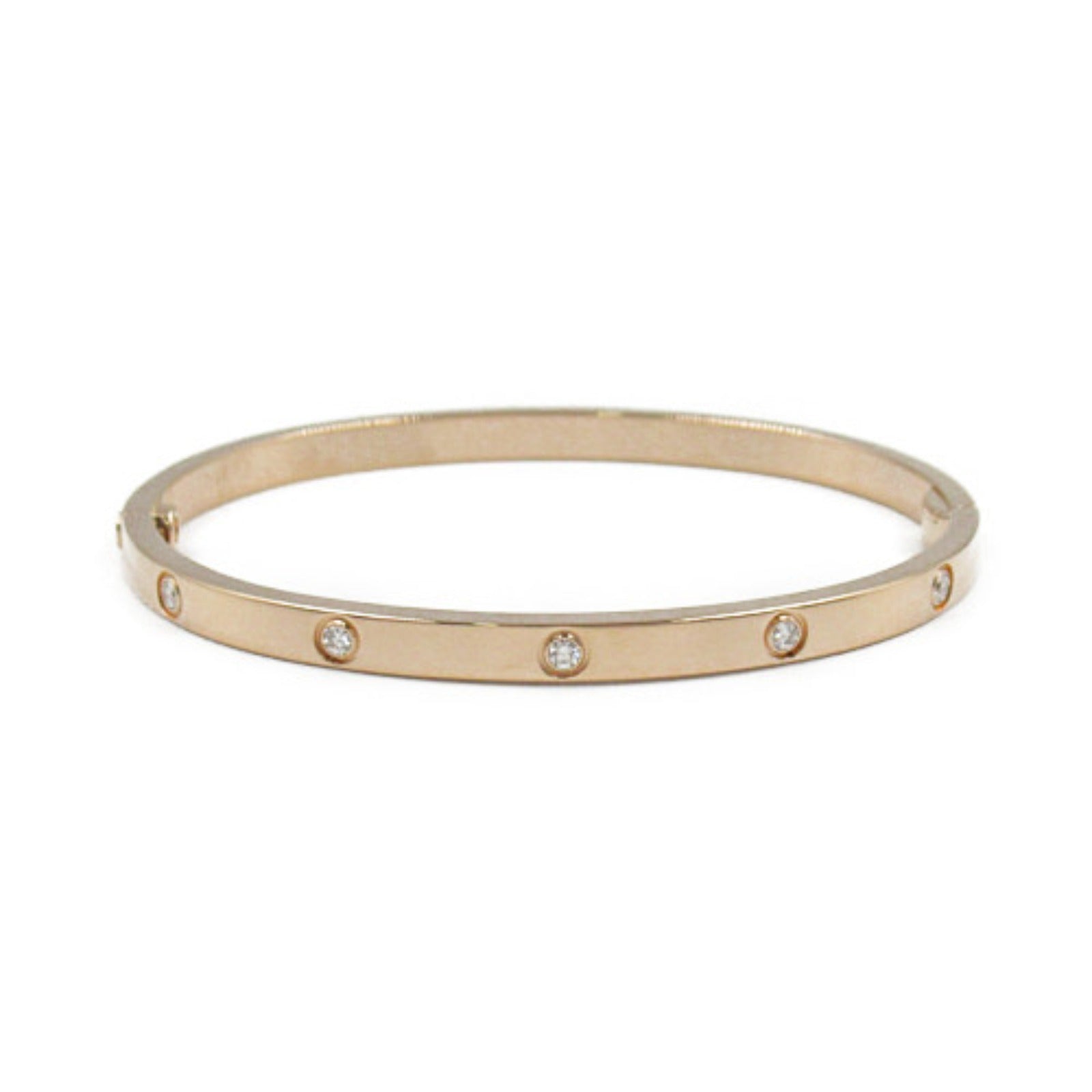 Cartier Love Bracelet 10P Diamond K18PG Pink Gold