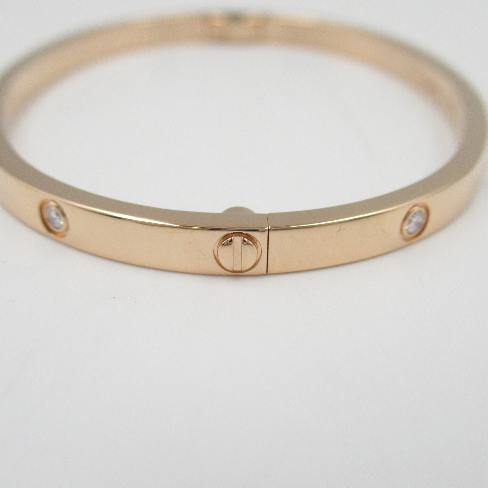 Cartier Love Bracelet 10P Diamond K18PG Pink Gold