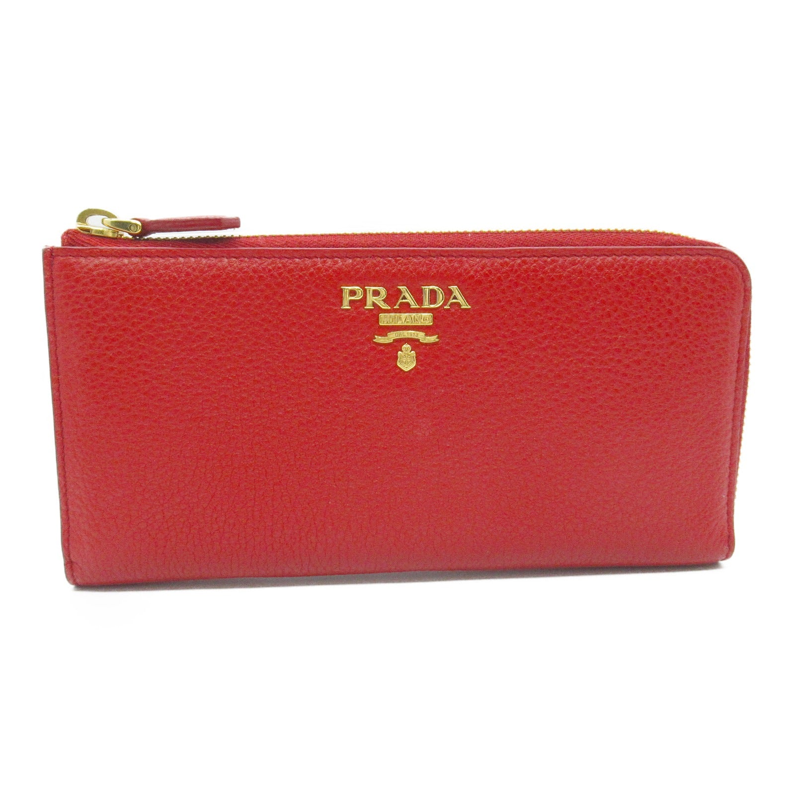 Prada Leather Round Wallet 1ML035