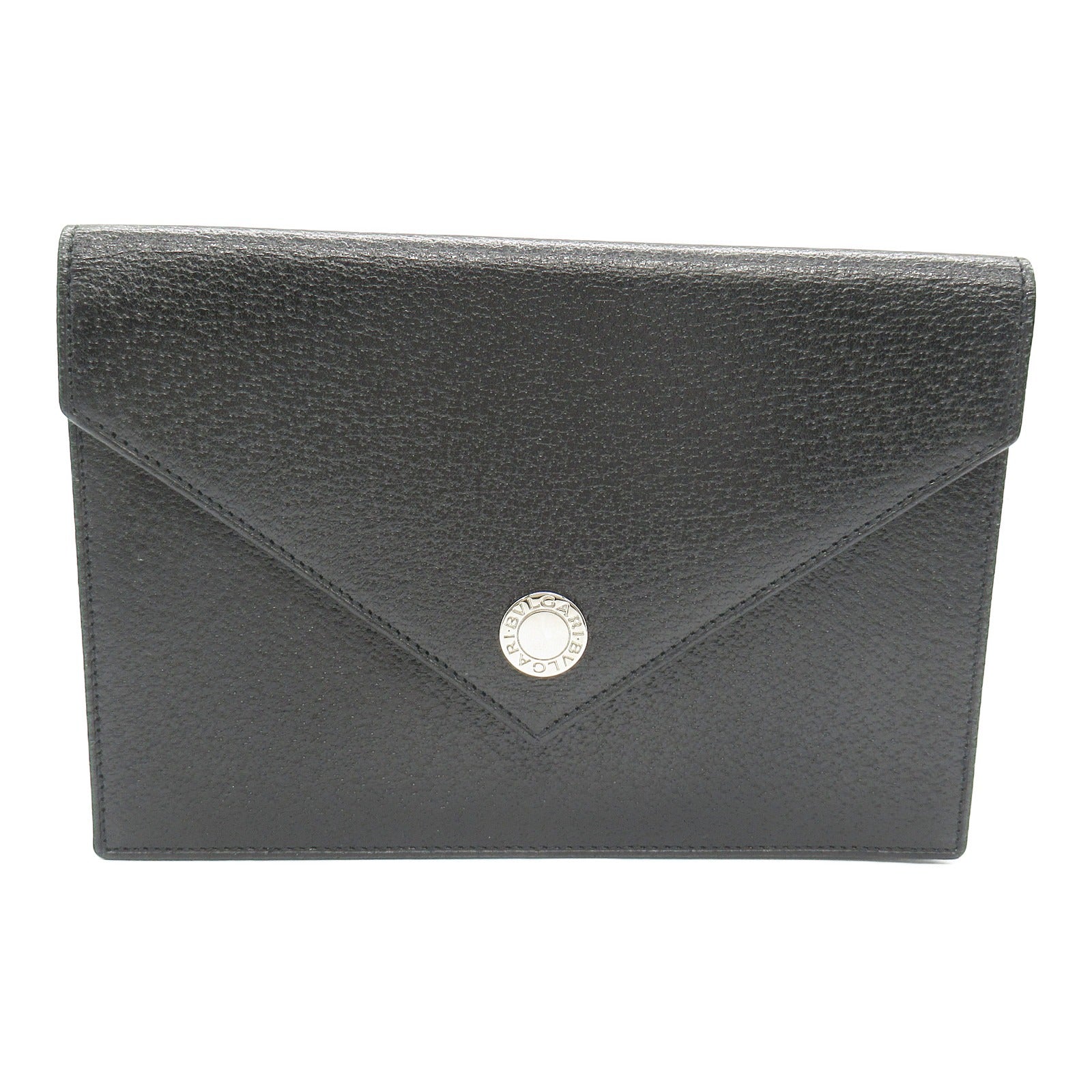 Bvlgari Leather Passport Case Black