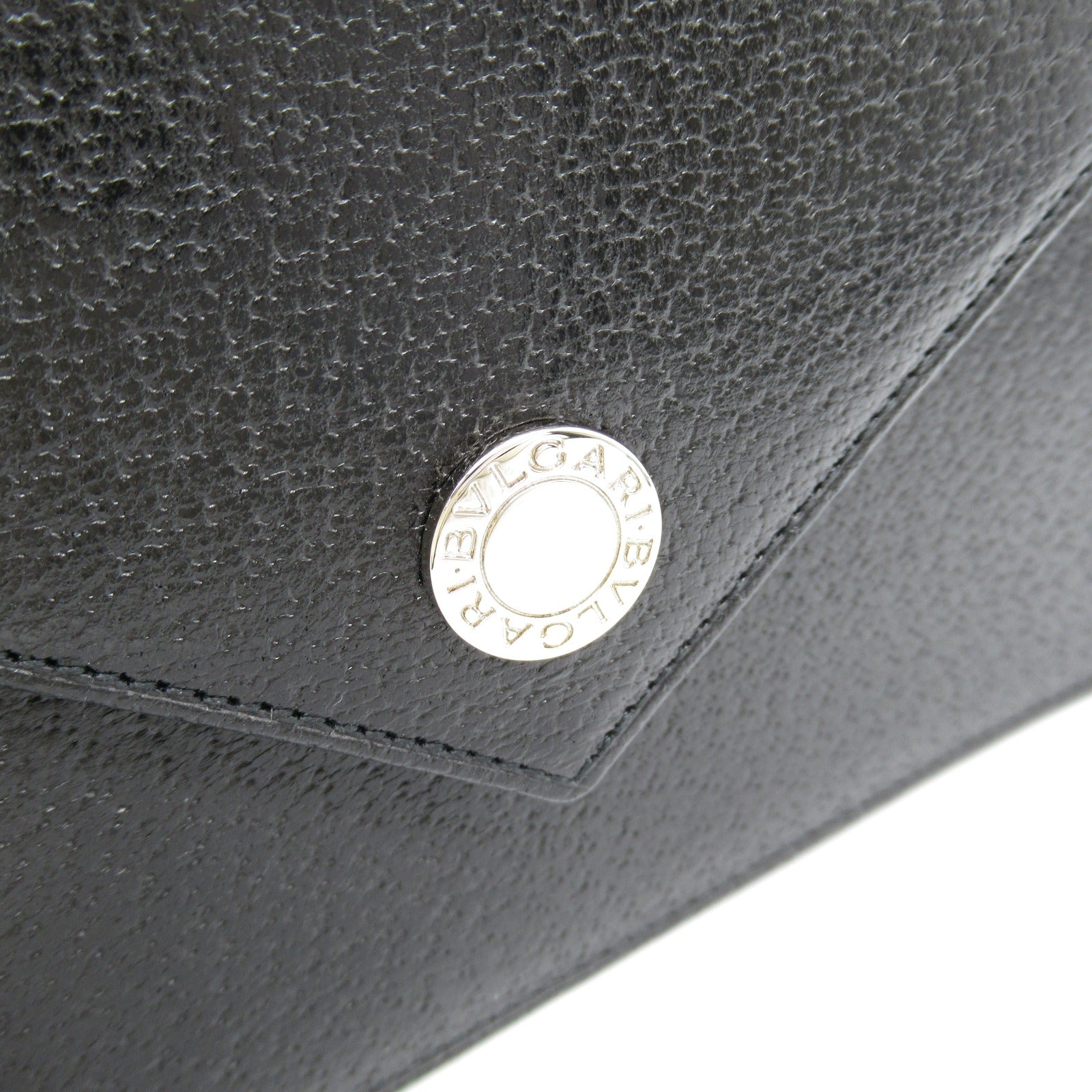 Bvlgari Leather Passport Case Black