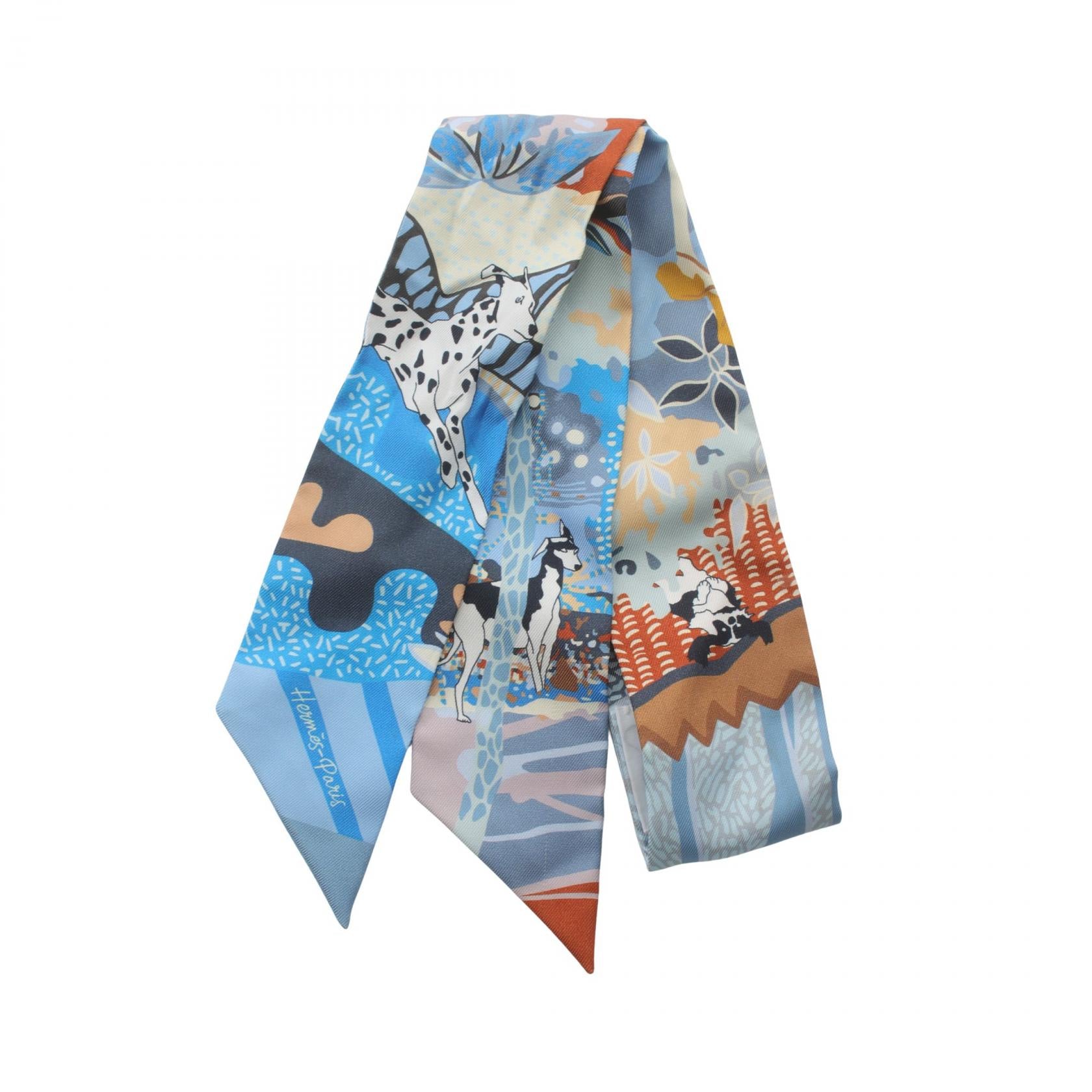 Hermes Silk Twilly EN LIBERTE Scarf