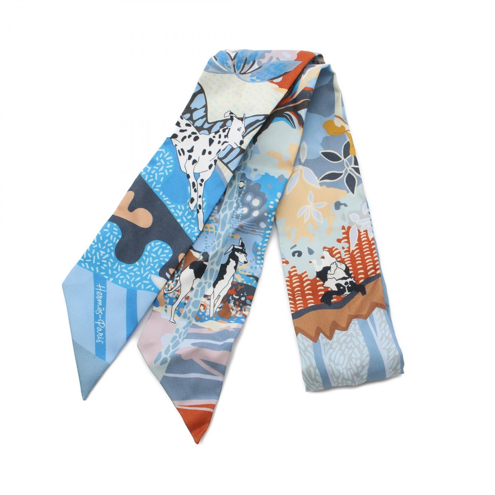 Hermes Silk Twilly En Liberte Scarf