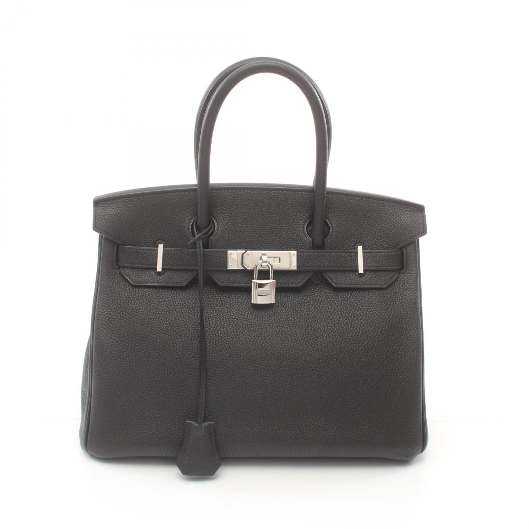 Hermes Birkin 30 Togo Handbag Black