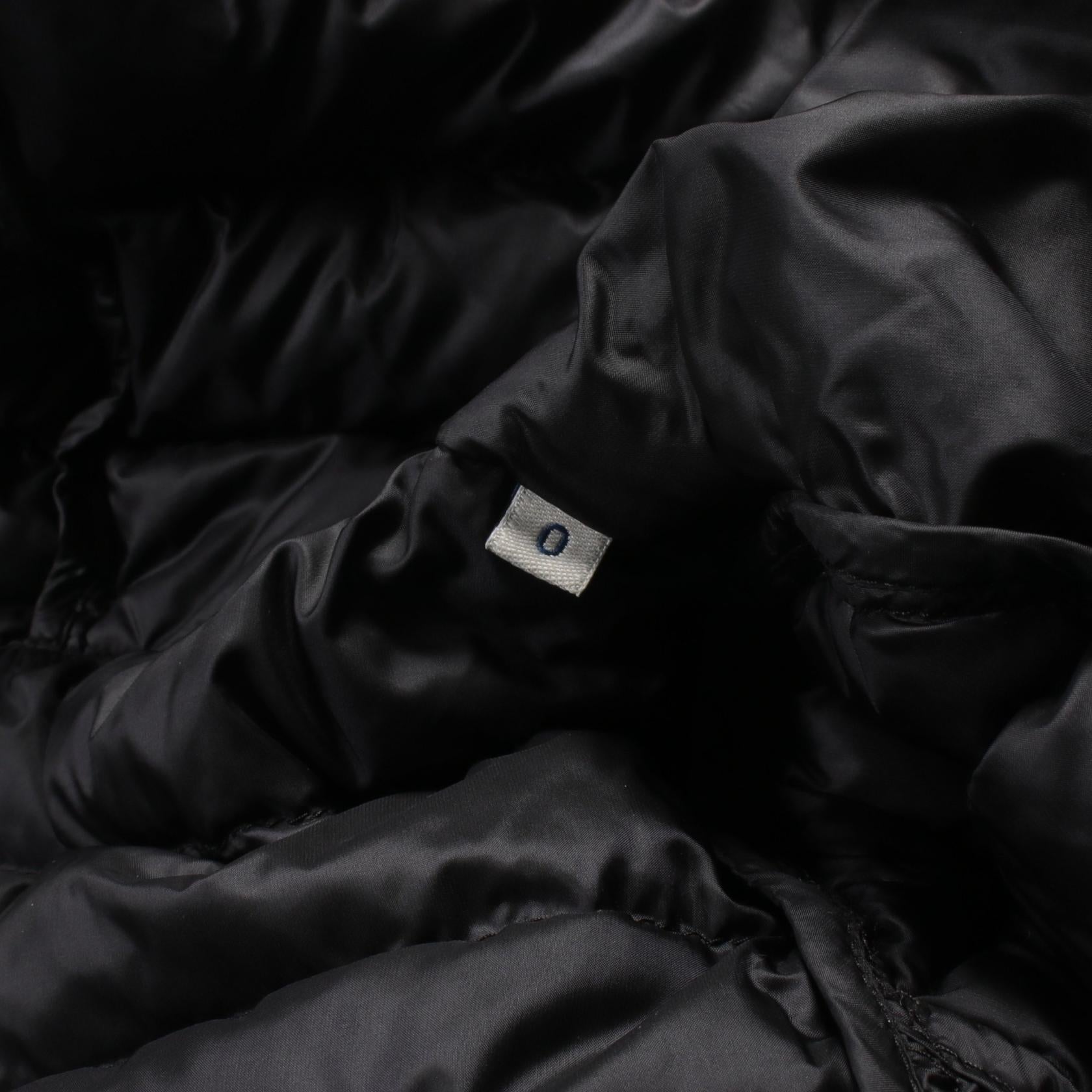 Moncler BARBELFUR Nylon Down Jacket Black