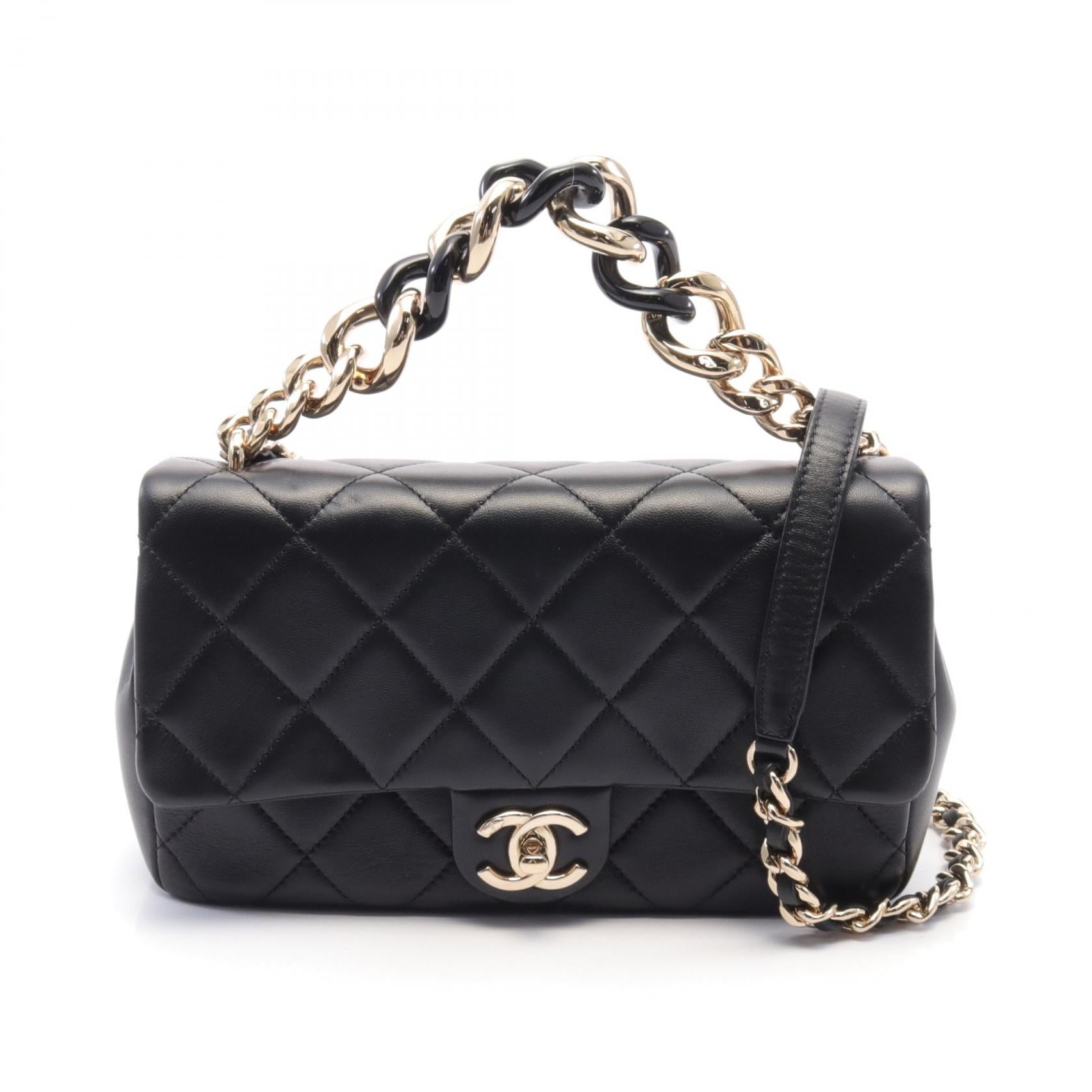 Chanel Large Flap Leather Shoulder Bag AS1353