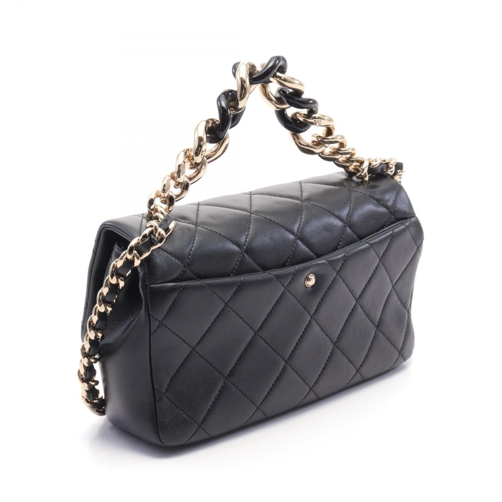 Chanel Large Flap Leather Shoulder Bag AS1353