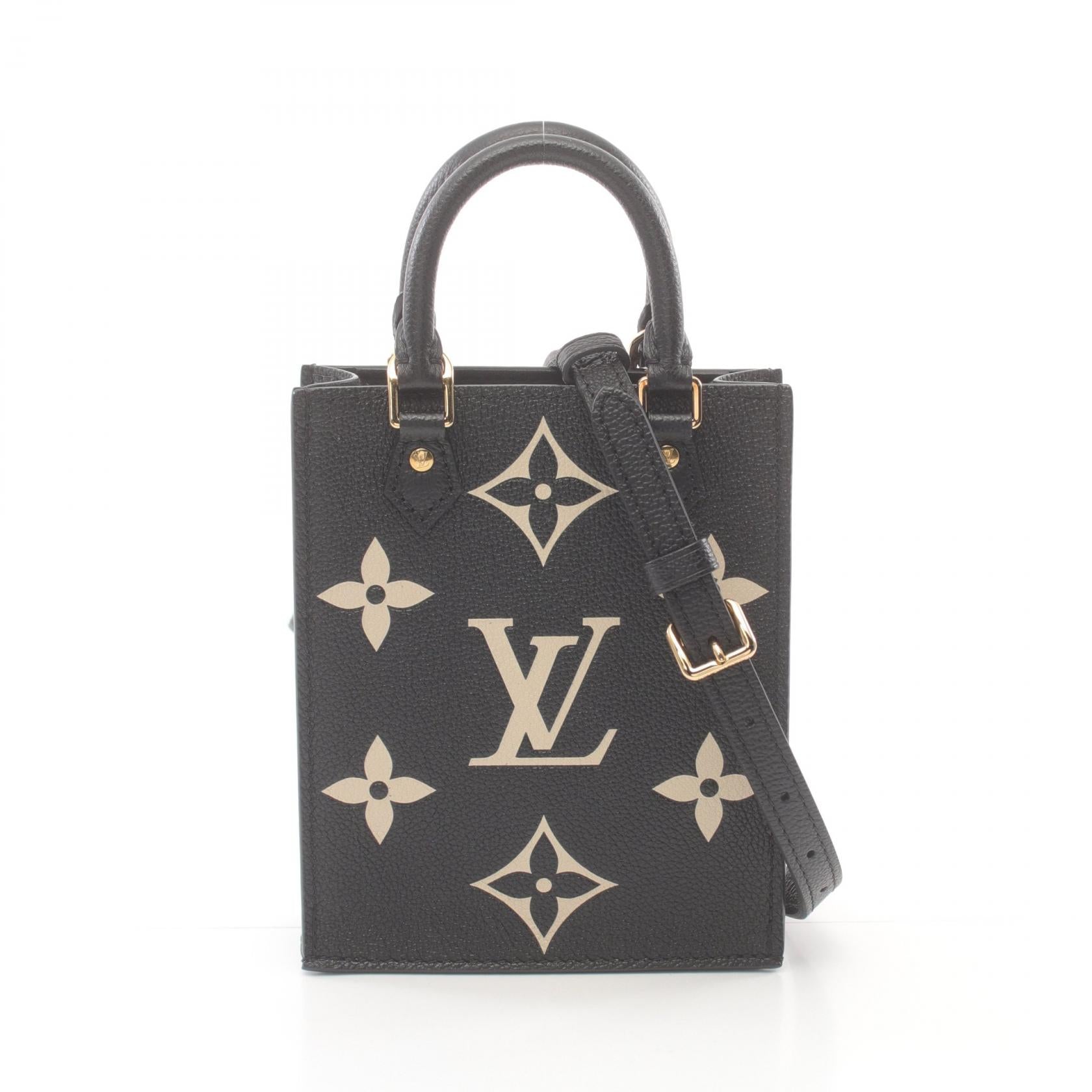 Louis Vuitton Leather Handbag Bicolor Monogram M57933