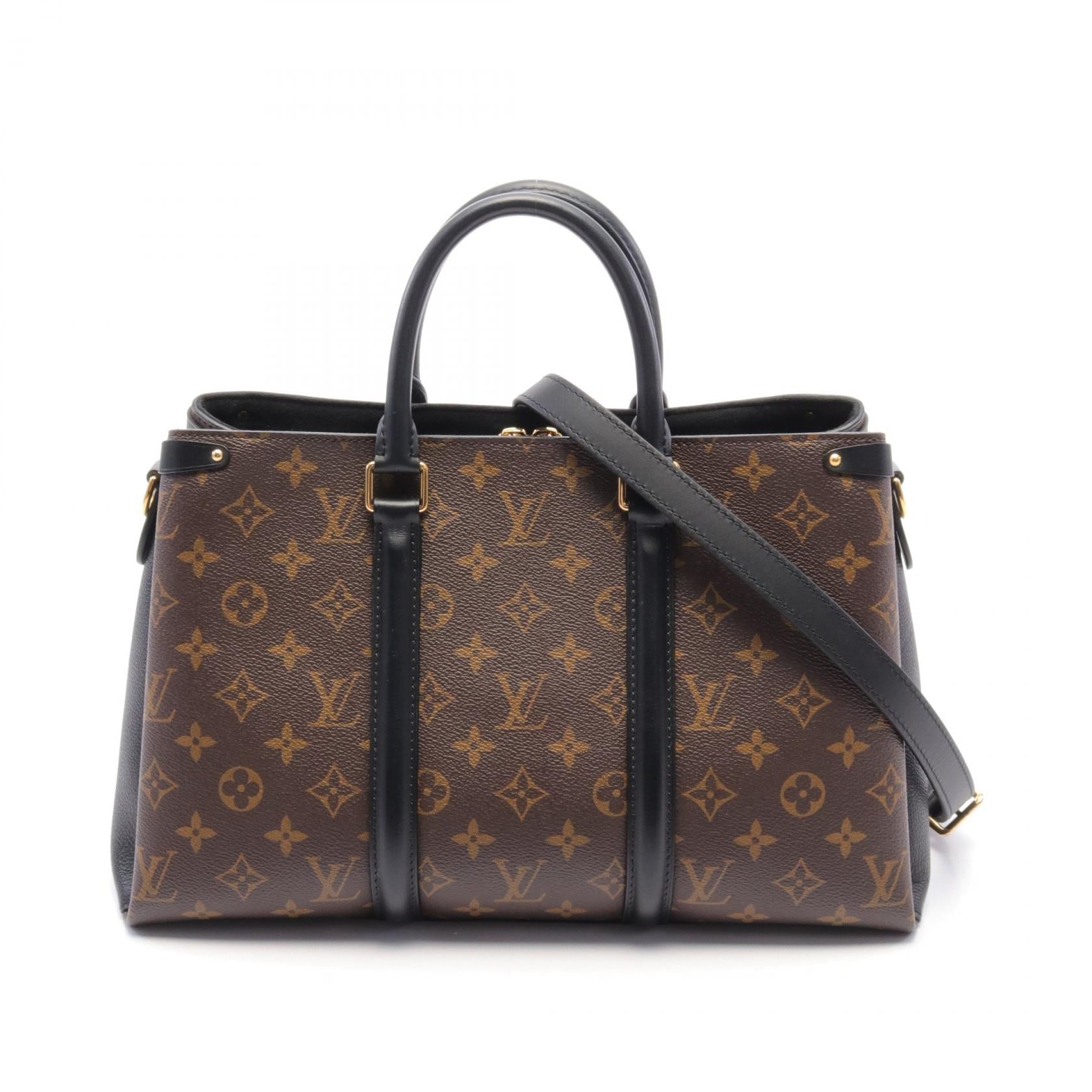 Louis Vuitton Soufflot MM Monogram Noir Handbag M44817