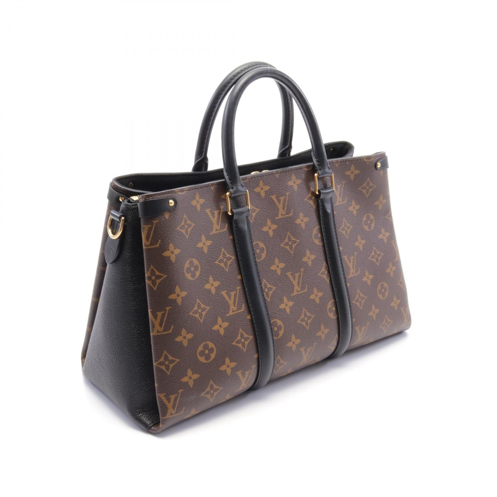 Louis Vuitton Soufflot MM Monogram Noir Handbag M44817